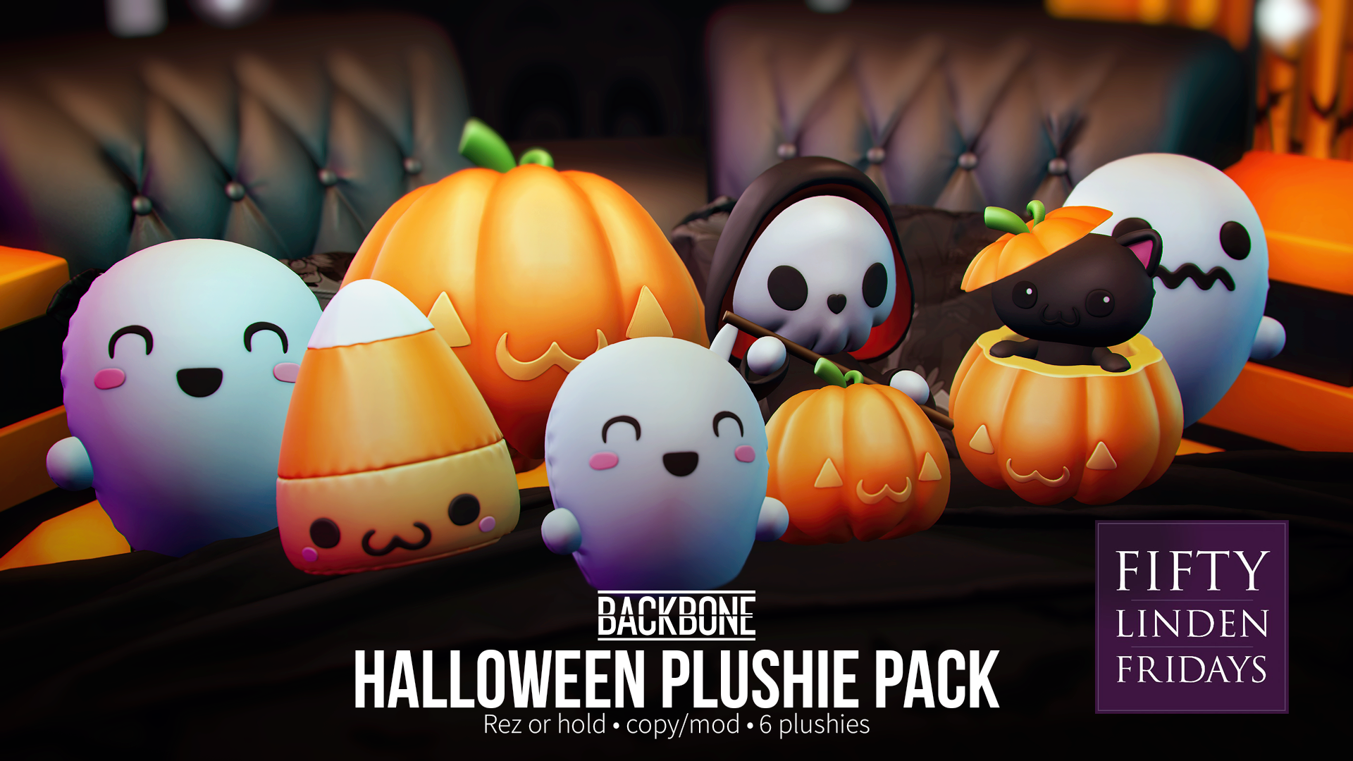 BackBone – Halloween Plushie Pack