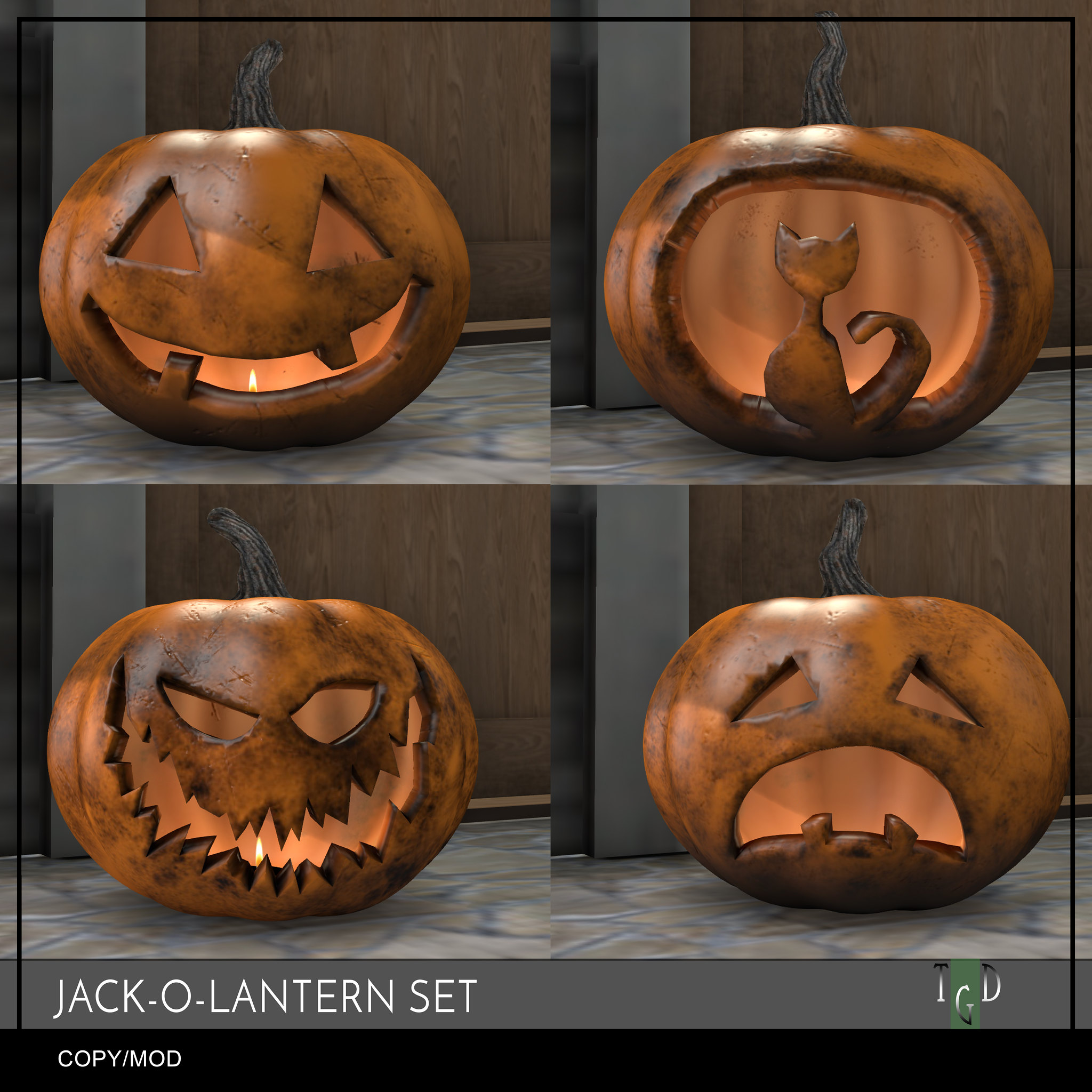 The Green Door – Jack-O- Lantern Set