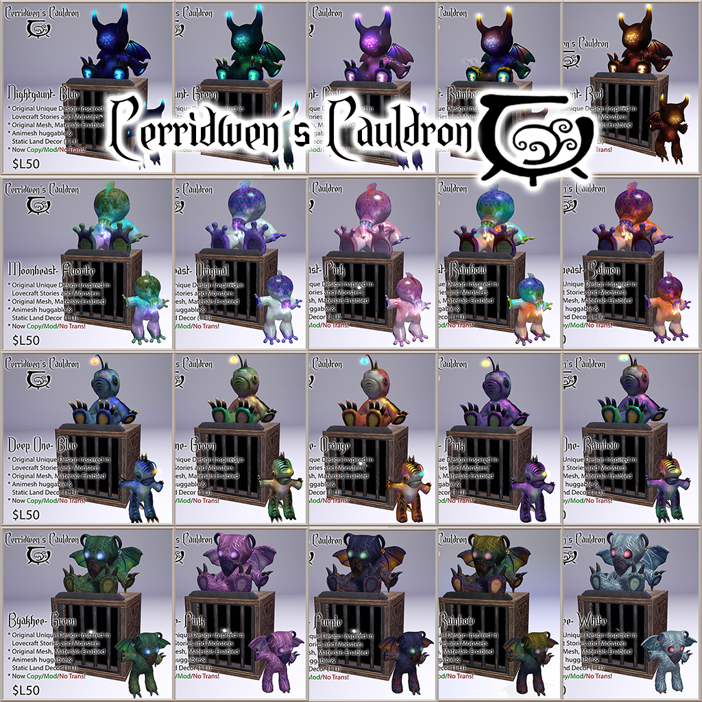 Cerridwen’s Cauldron – Lovecraft Plushies