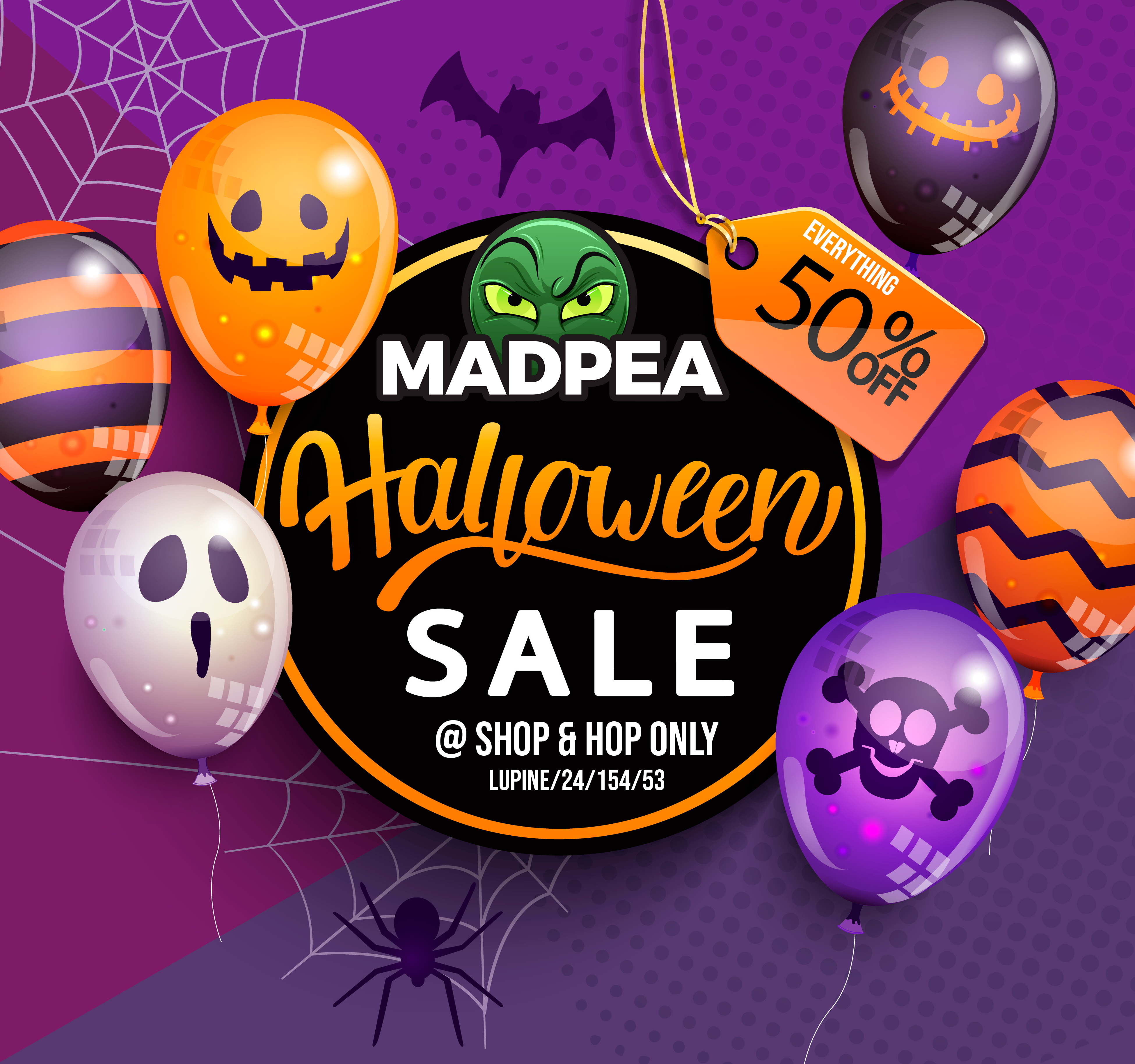 MadPea – Halloween Sale & Poison Apple Bucket