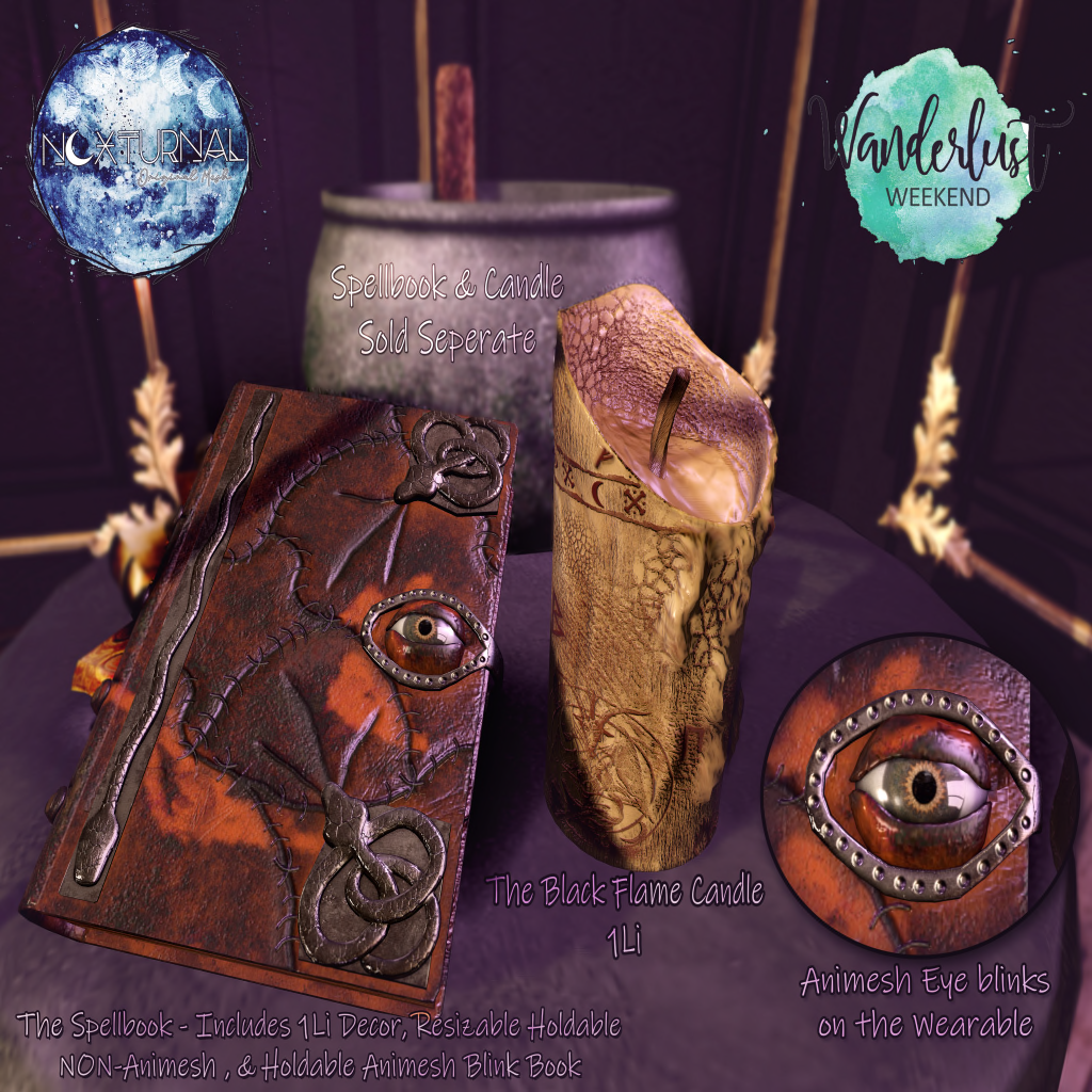 Noxturnal – The Spellbook & Black Flame Candle