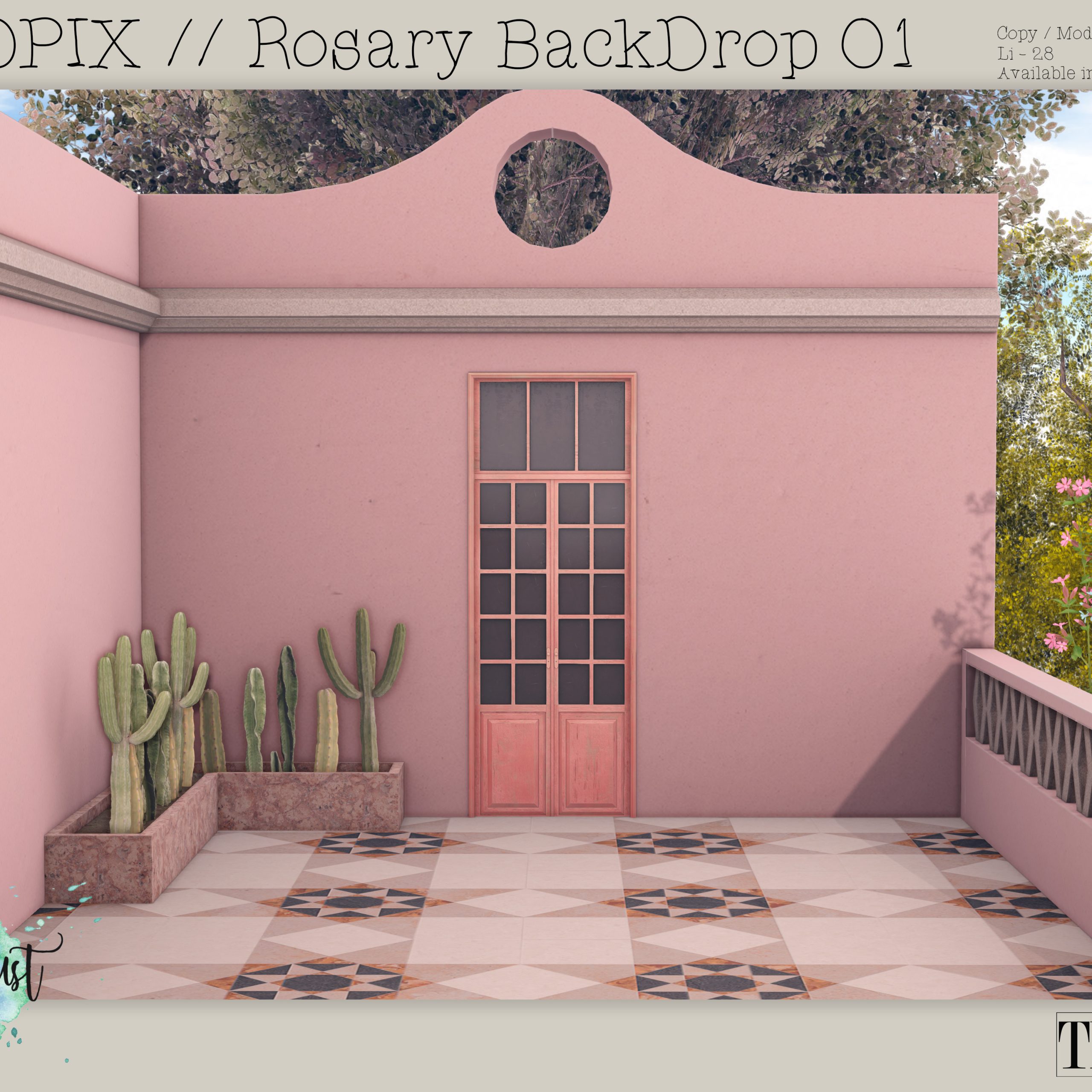 Tropix – Rosary Backdrop
