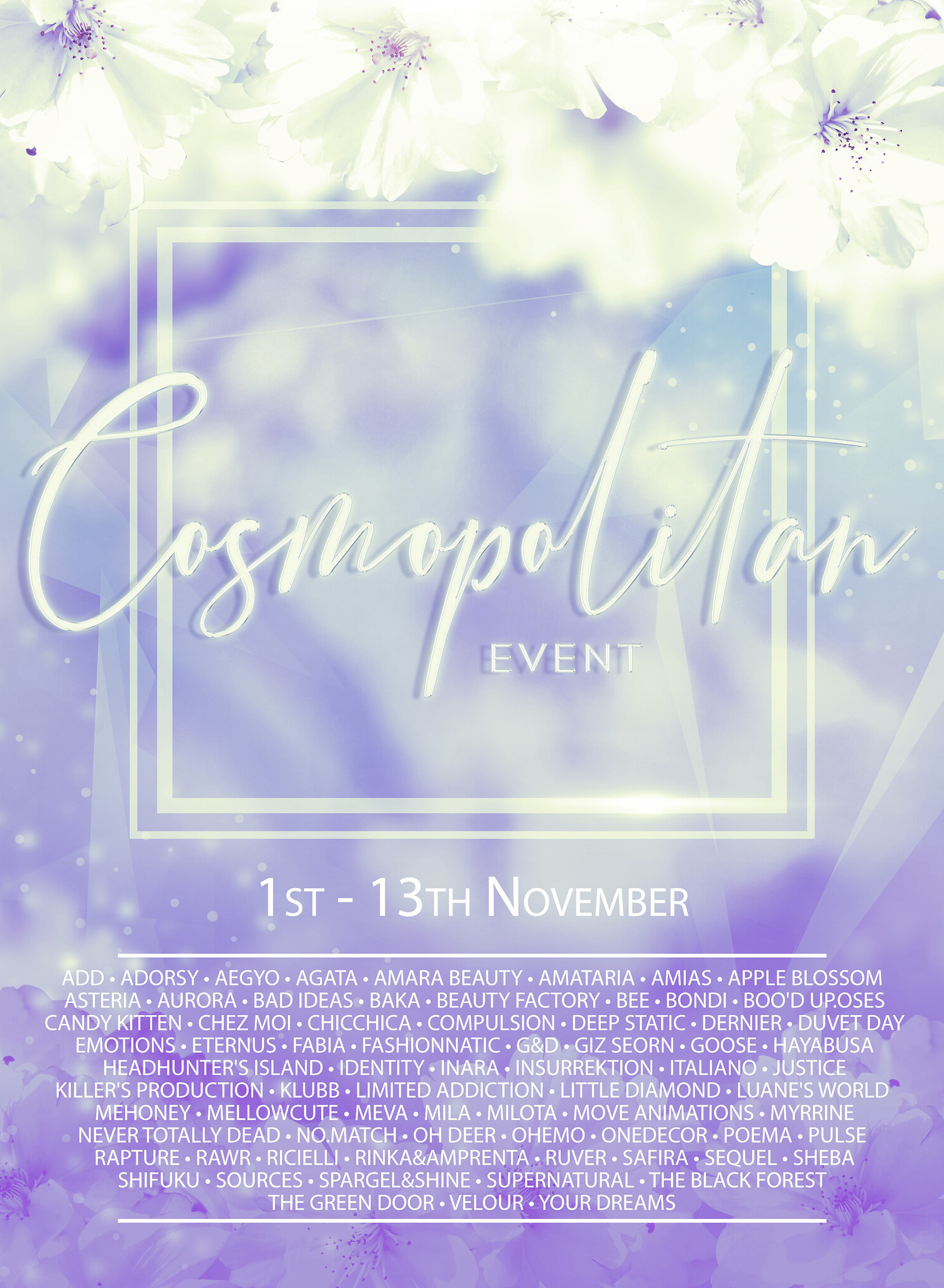 Press Release – Cosmopolitan Event – Round 12/10