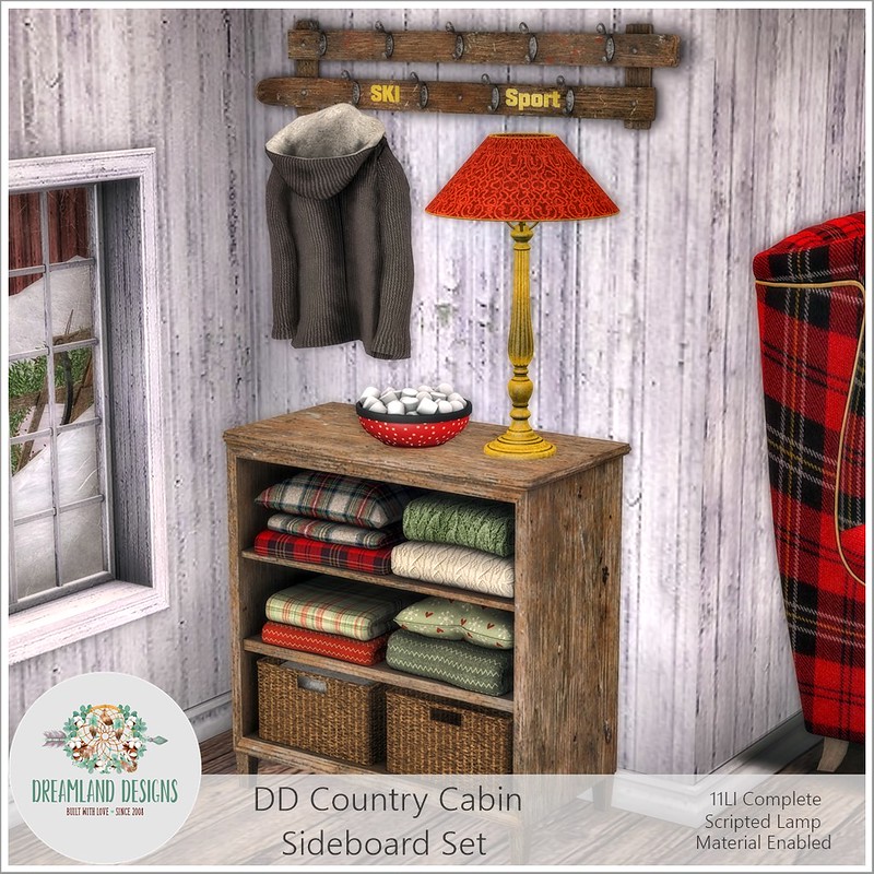 Dreamland Designs – Country Cabin Sideboard Set