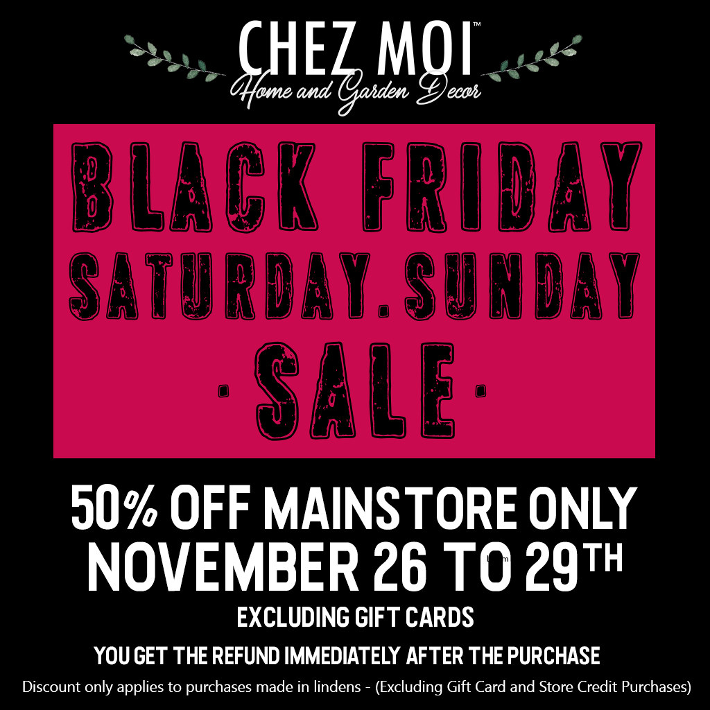 Chez Moi – Black Friday Sale