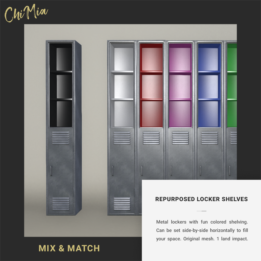 ChiMia – Repurposed Locker Shelves