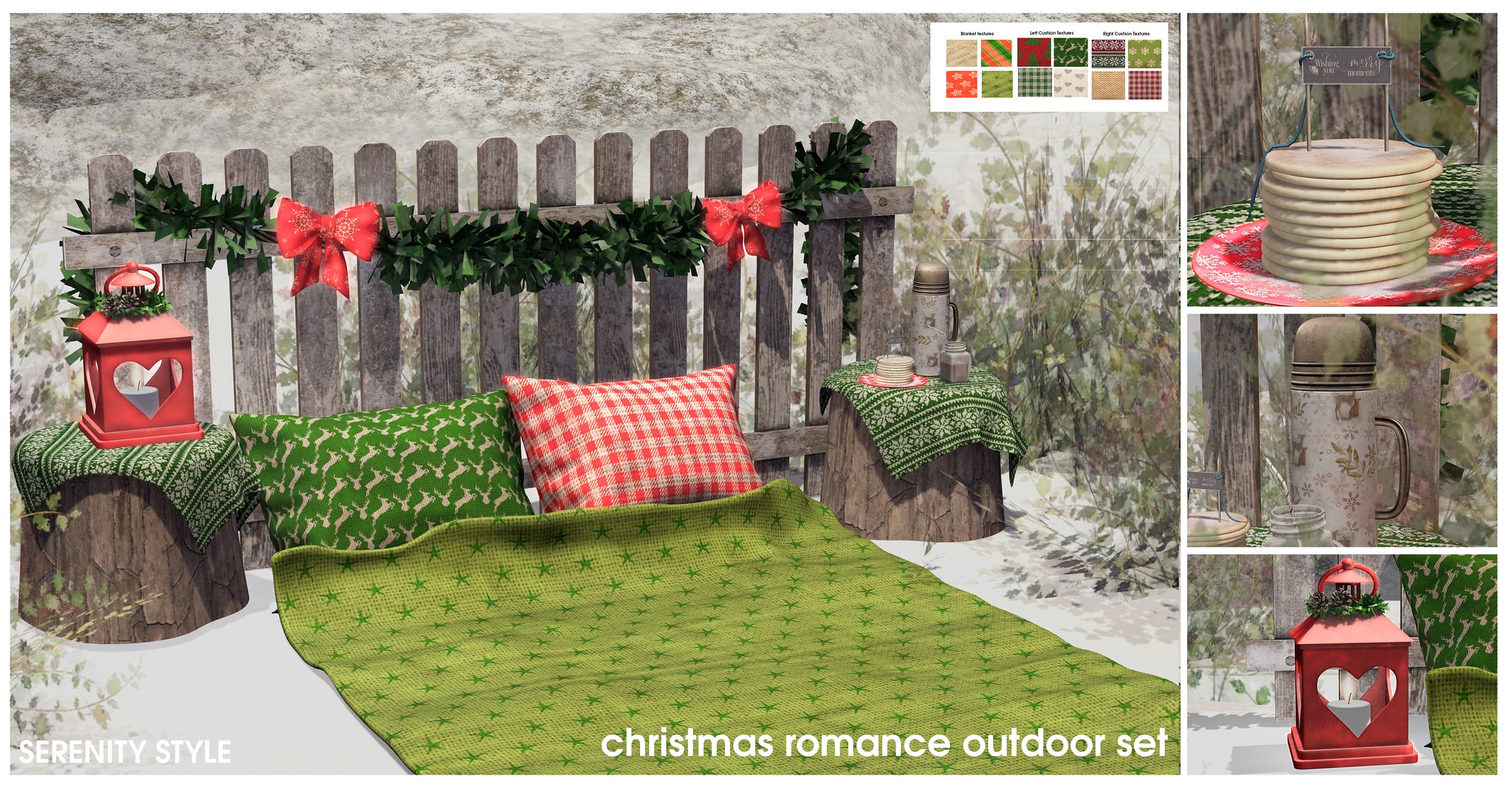 Serenity Style – Christmas Romance Outdoor Set