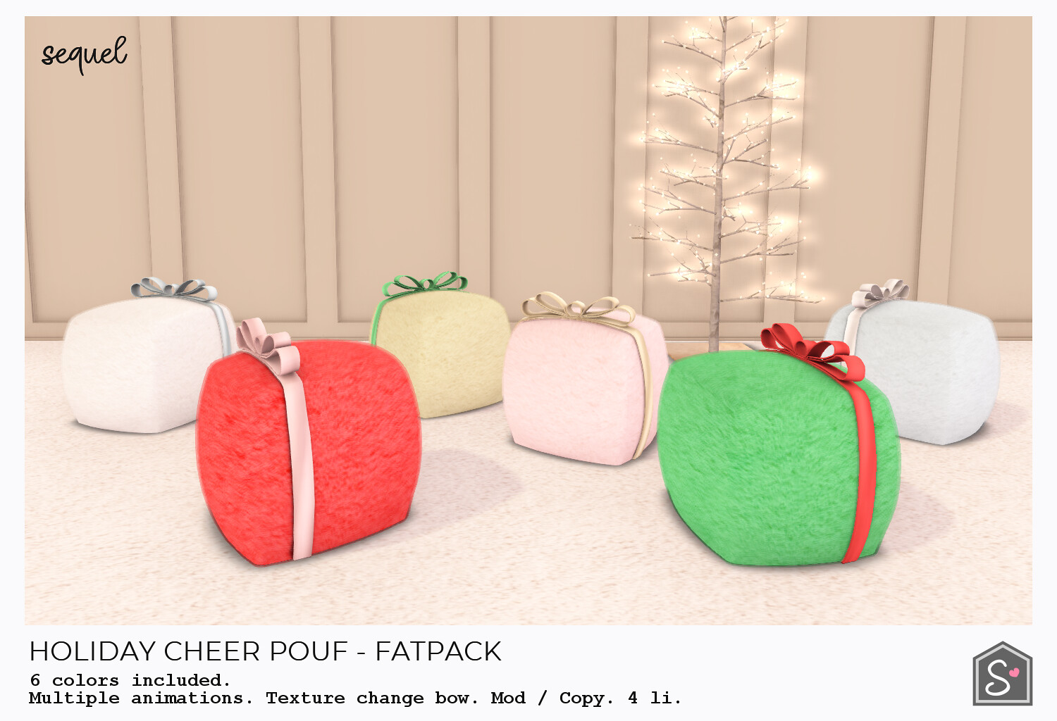 Sequel – Holiday Cheer Pouf