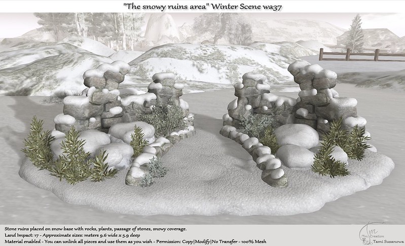 TM Creation -“The Snowy Ruins Area” Winter Scene