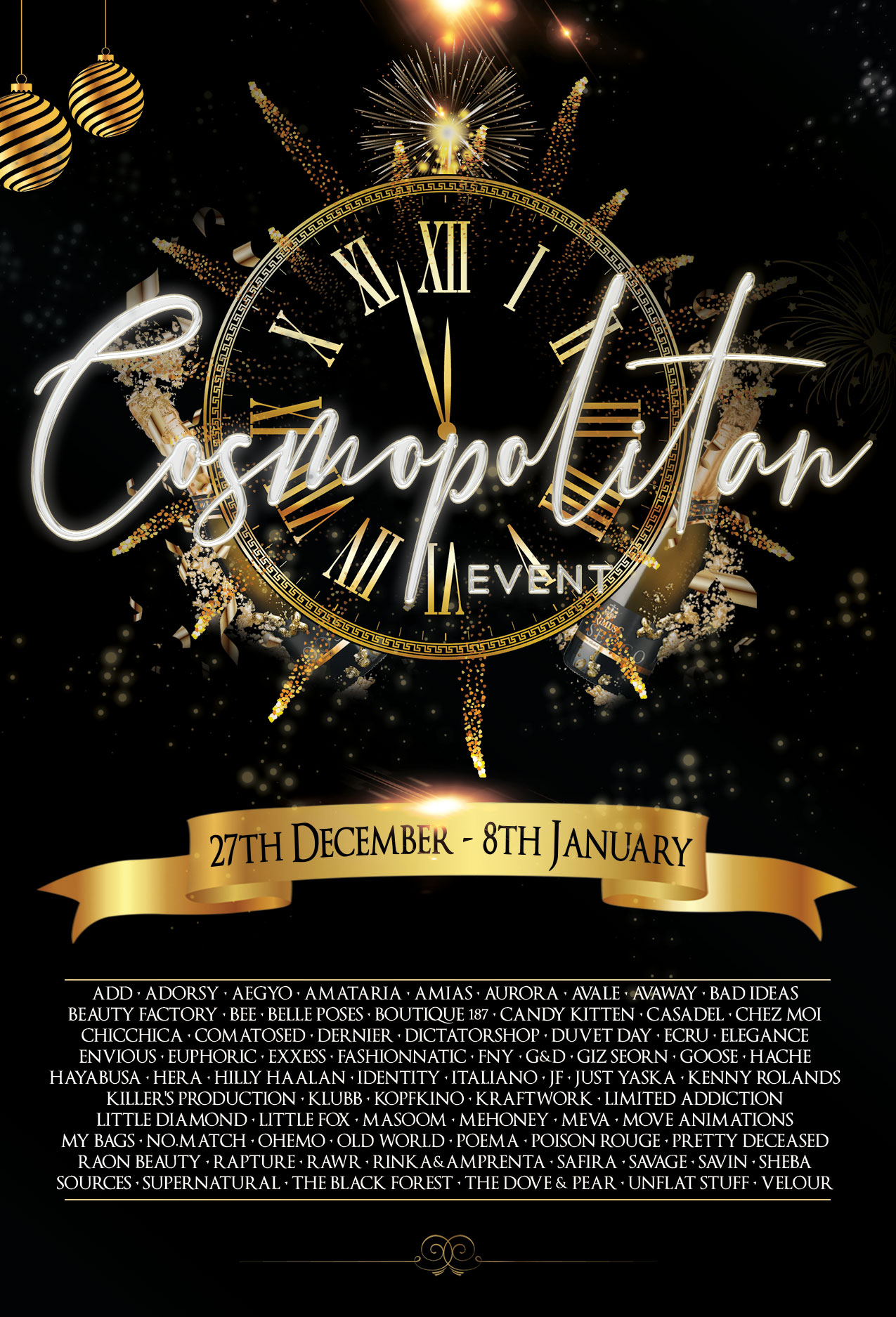 Press Release – Cosmopolitan Event – Round 16/10