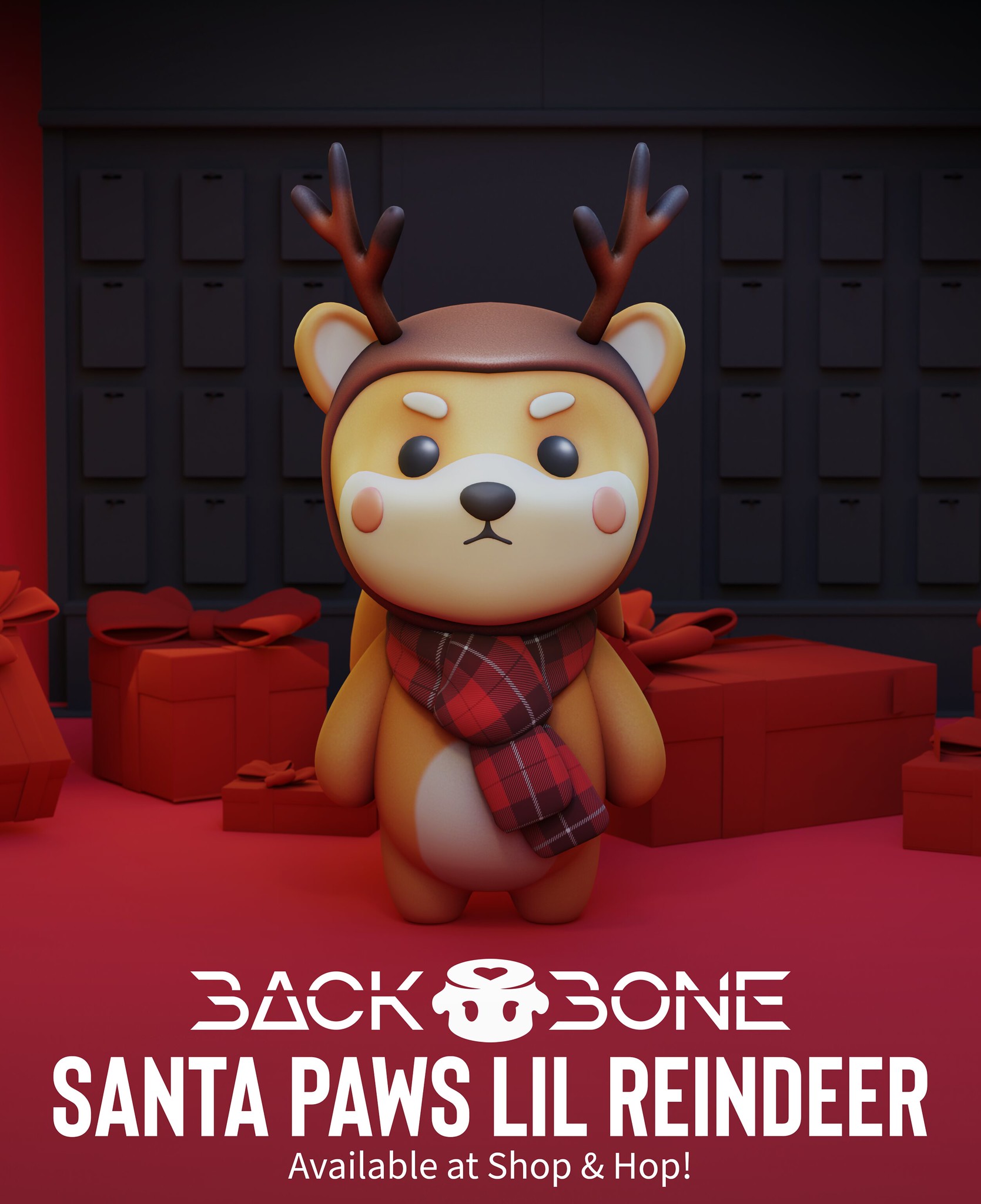 BackBone – Santa Paws Lil Reindeer