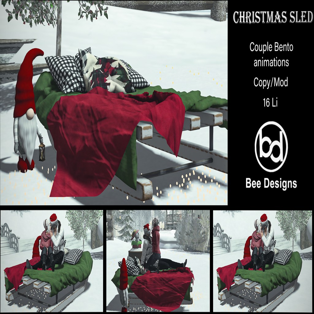 Bee Designs – Christmas Sled & Sexy Christmas