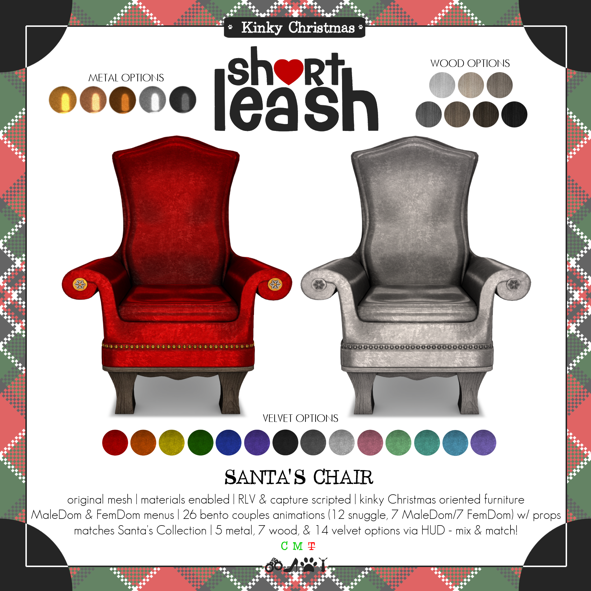 Short Leash – Santa’s Chair and Rug – Fetish Fair