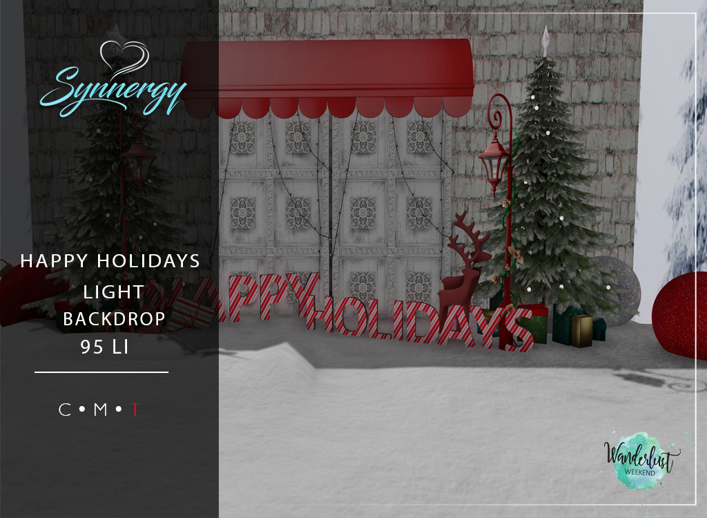 Synnergy – Happy Holidays Light Backdrop