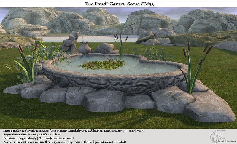 TM Creation-  The Pond Garden Scene