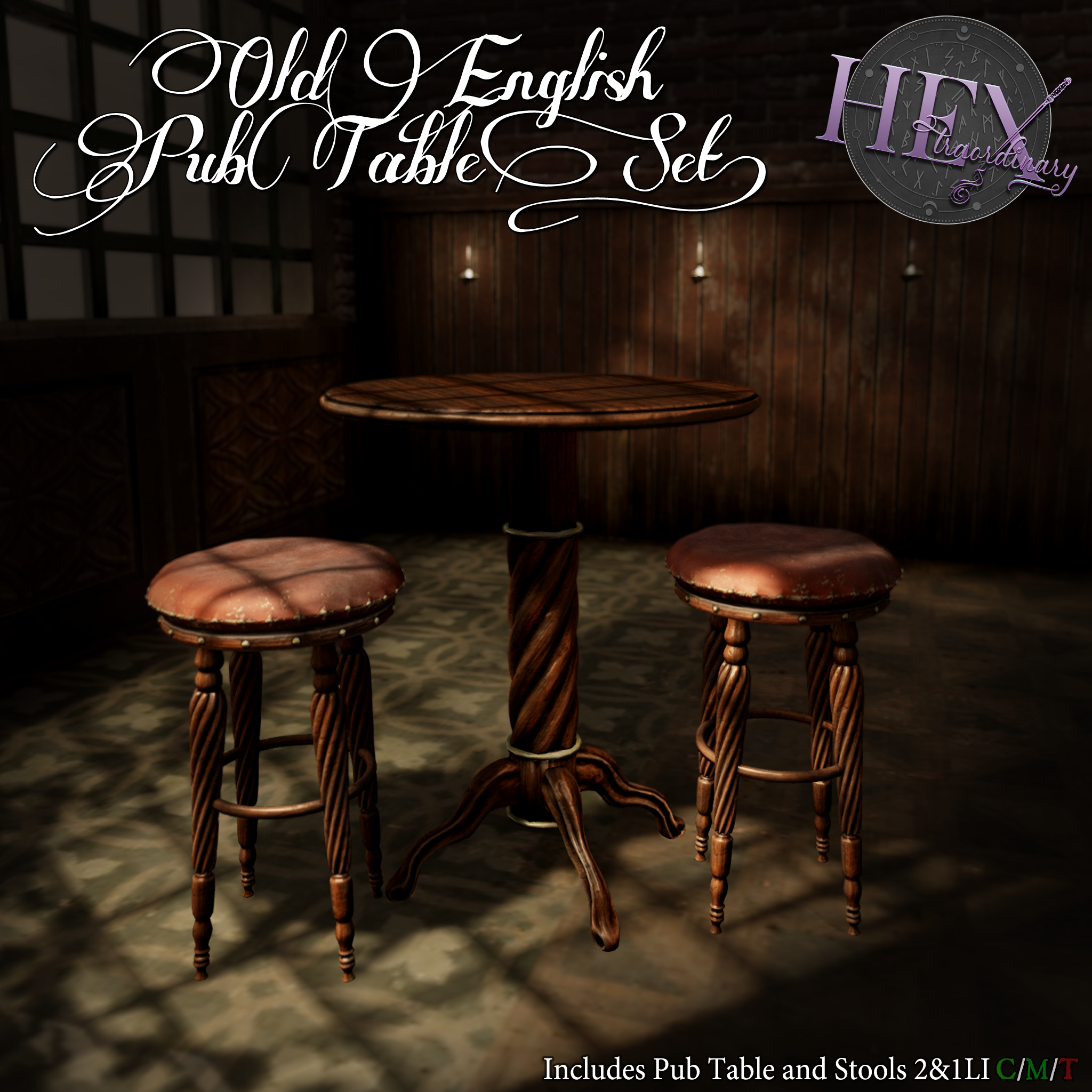 HEXtraordinary – Old English Pub Table Set