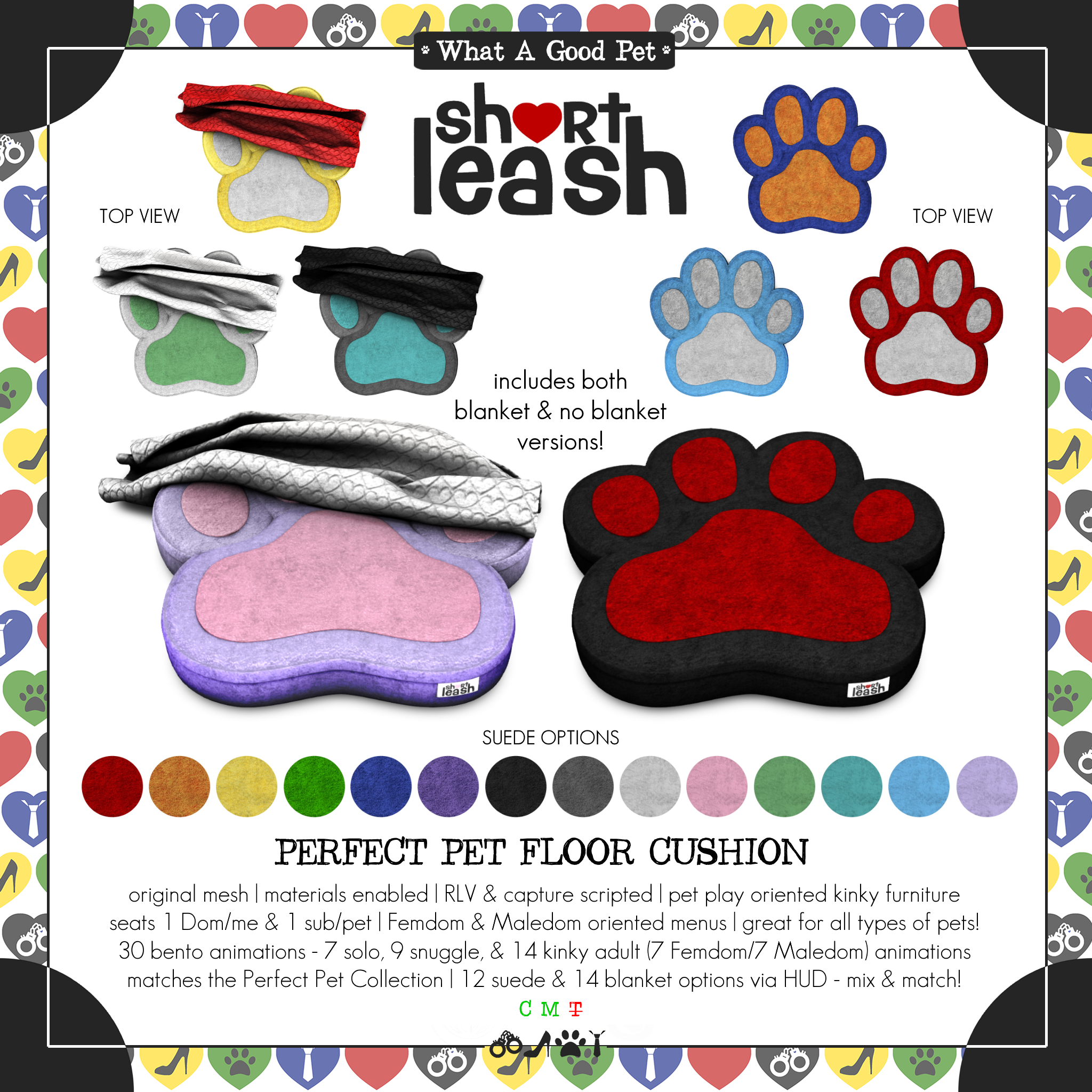 Short Leash – Perfect Pet Floor Cushion
