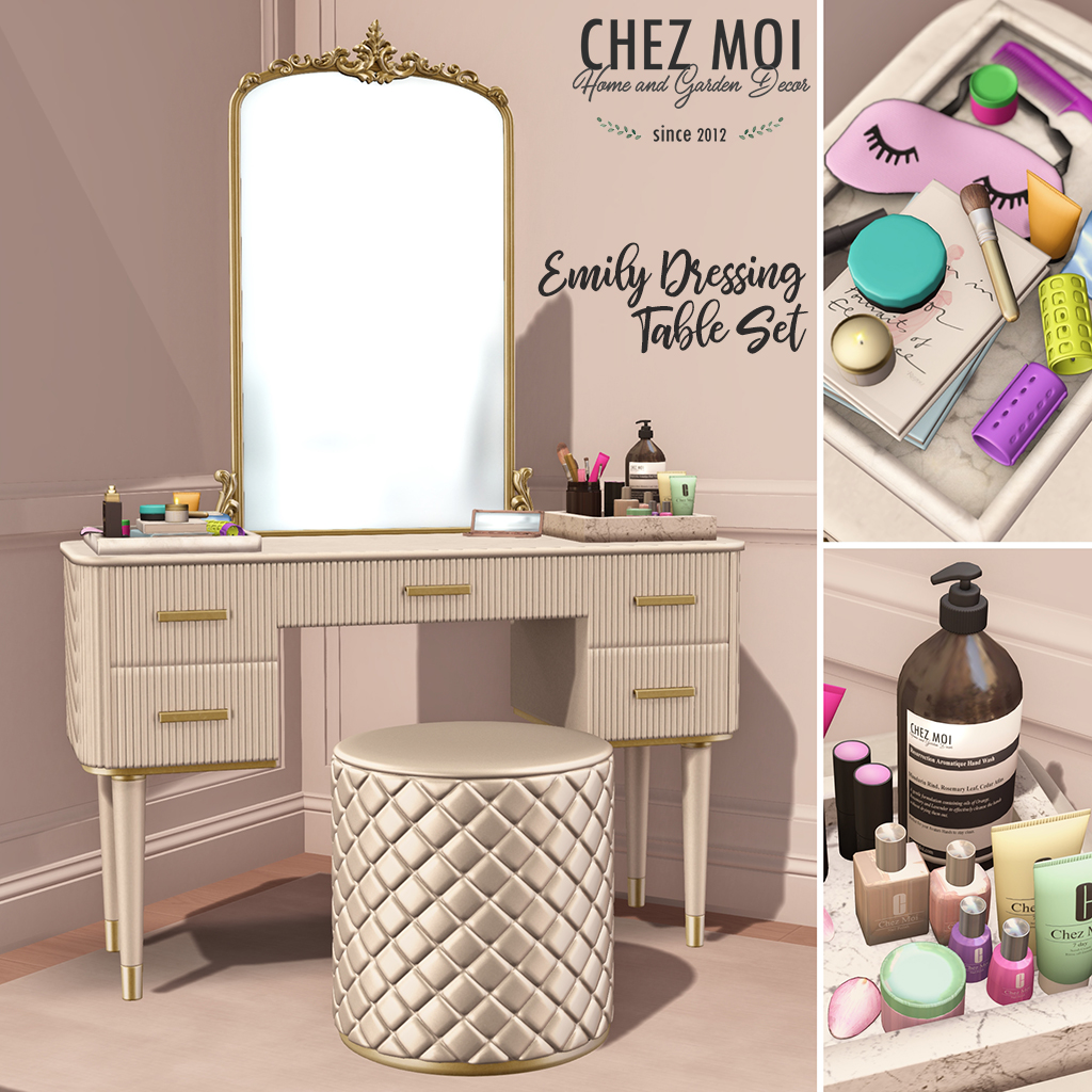 Chez Moi – Emily Dressing Table Set
