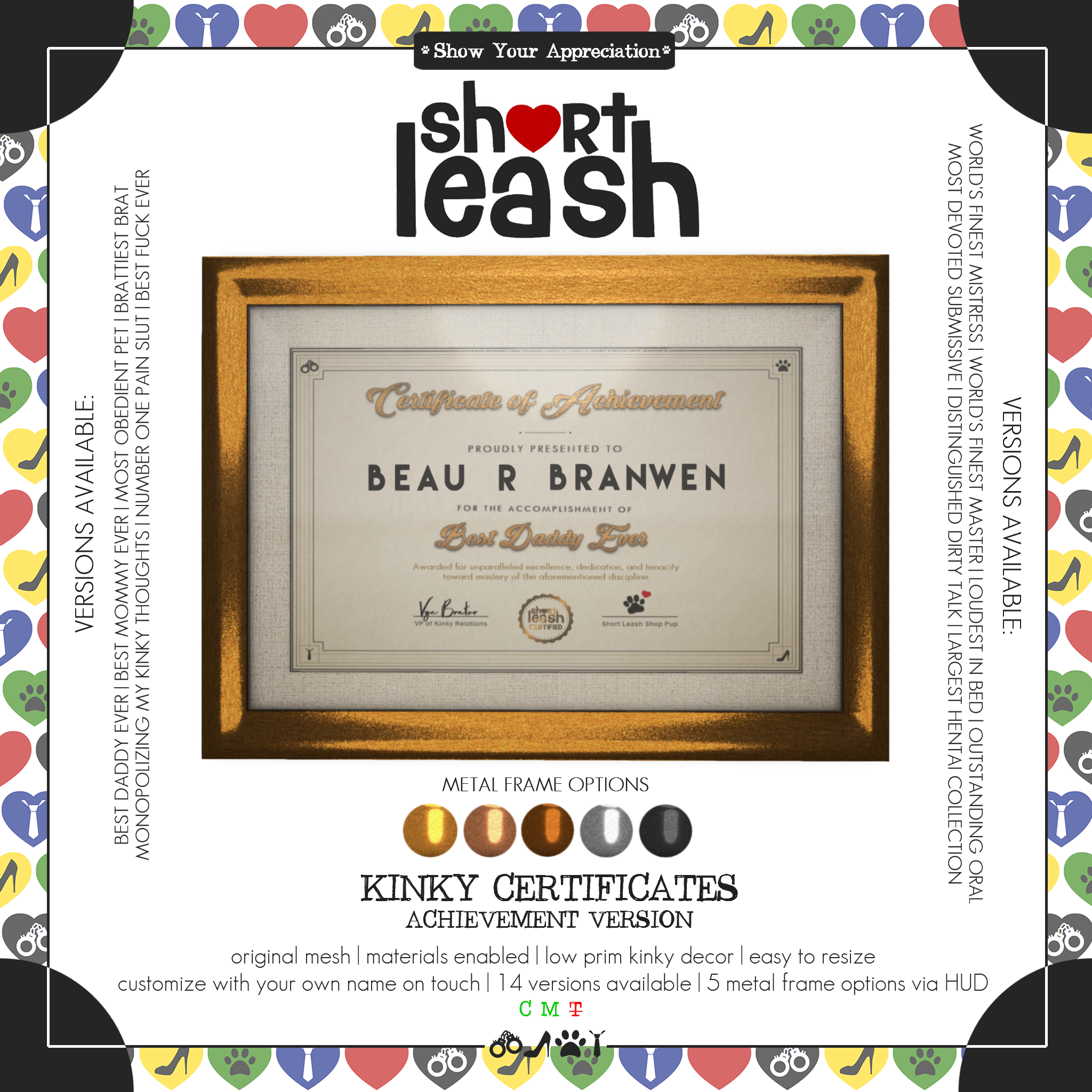 Short Leash – Kinky Certificates