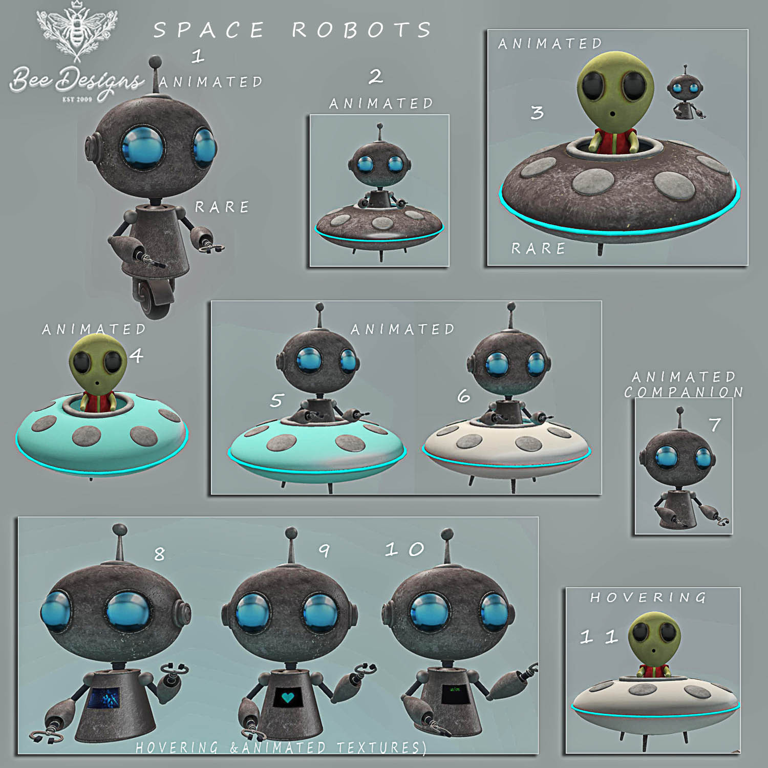 Bee Designs – Space Robots