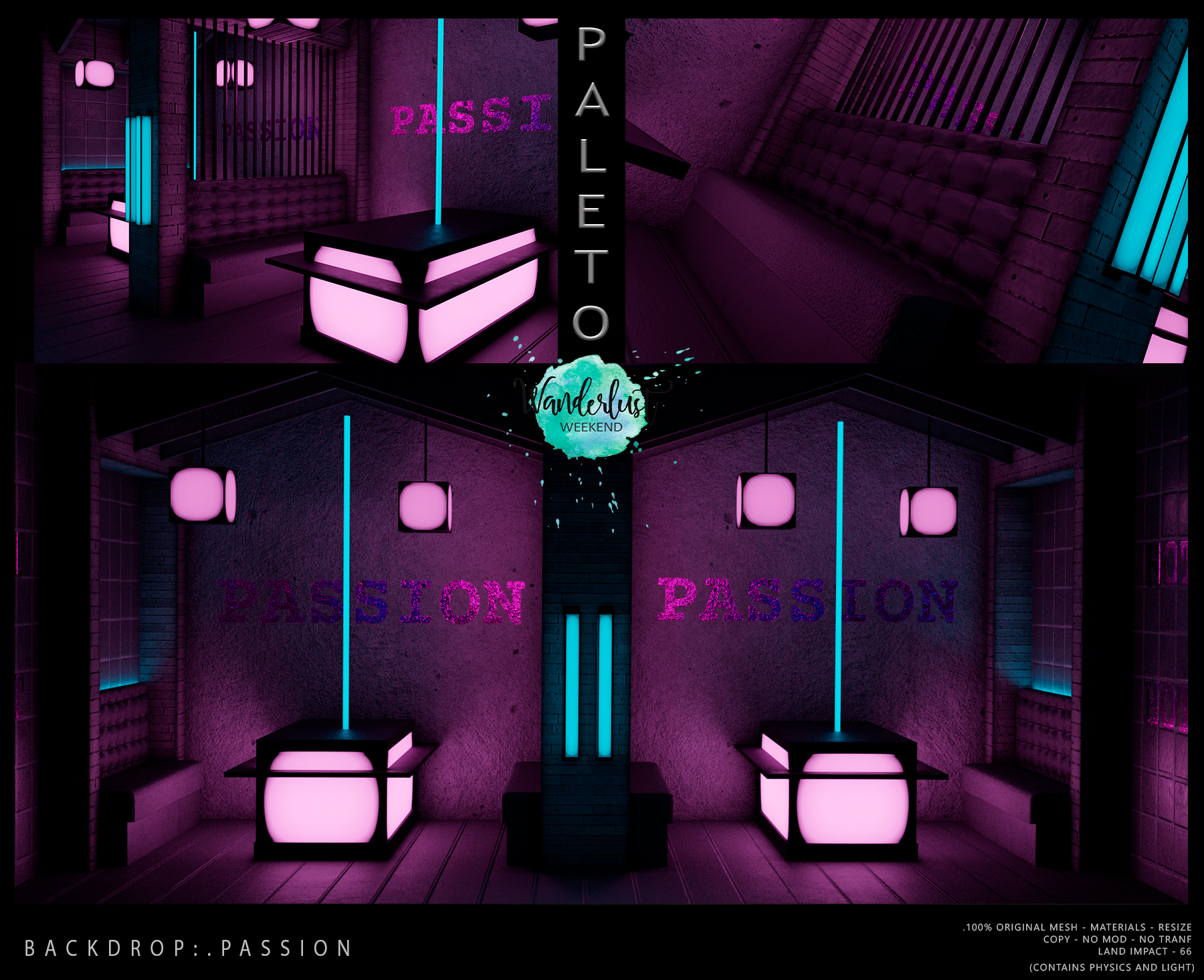 Paleto – Passion Backdrop