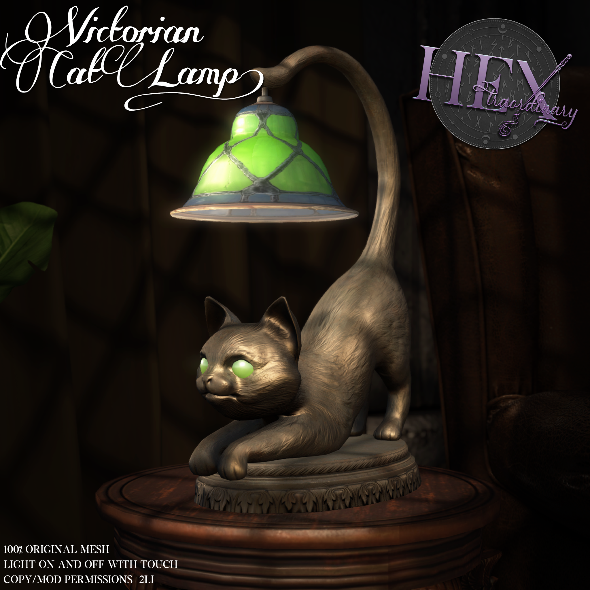 HEXtraordinary – Victorian Cat Lamp