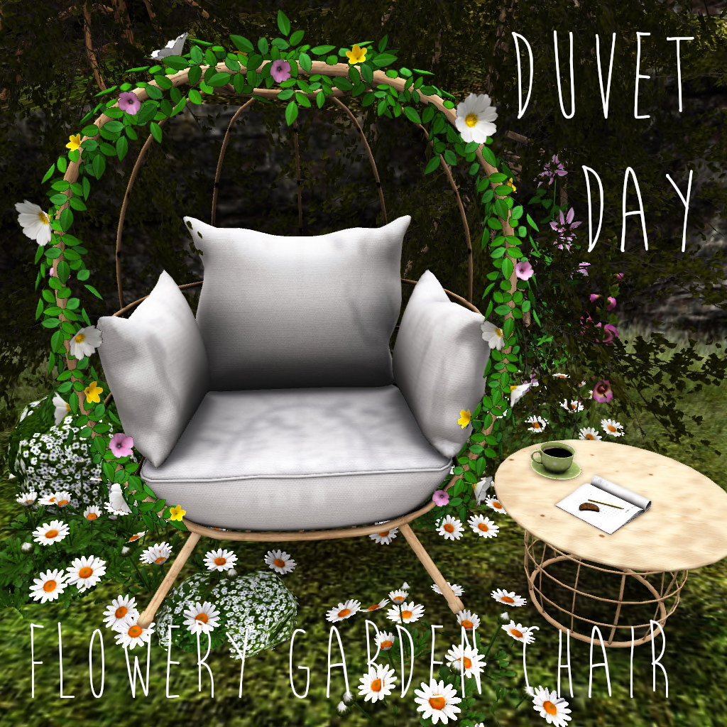 Duvet Day – Flowery Garden Chair