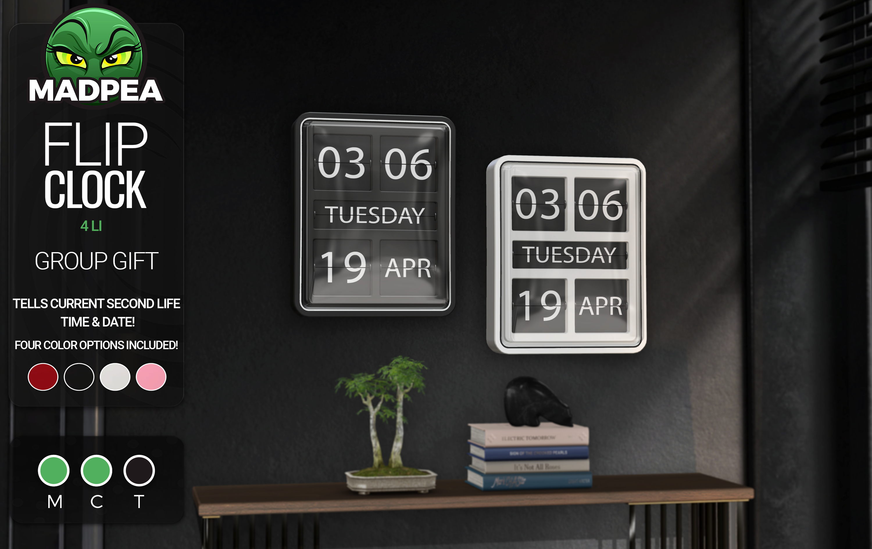 MadPea – Flip Clock