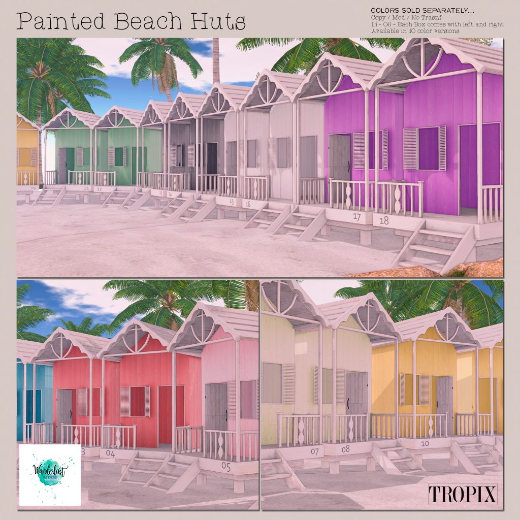 Tropix – Painted Beach Huts
