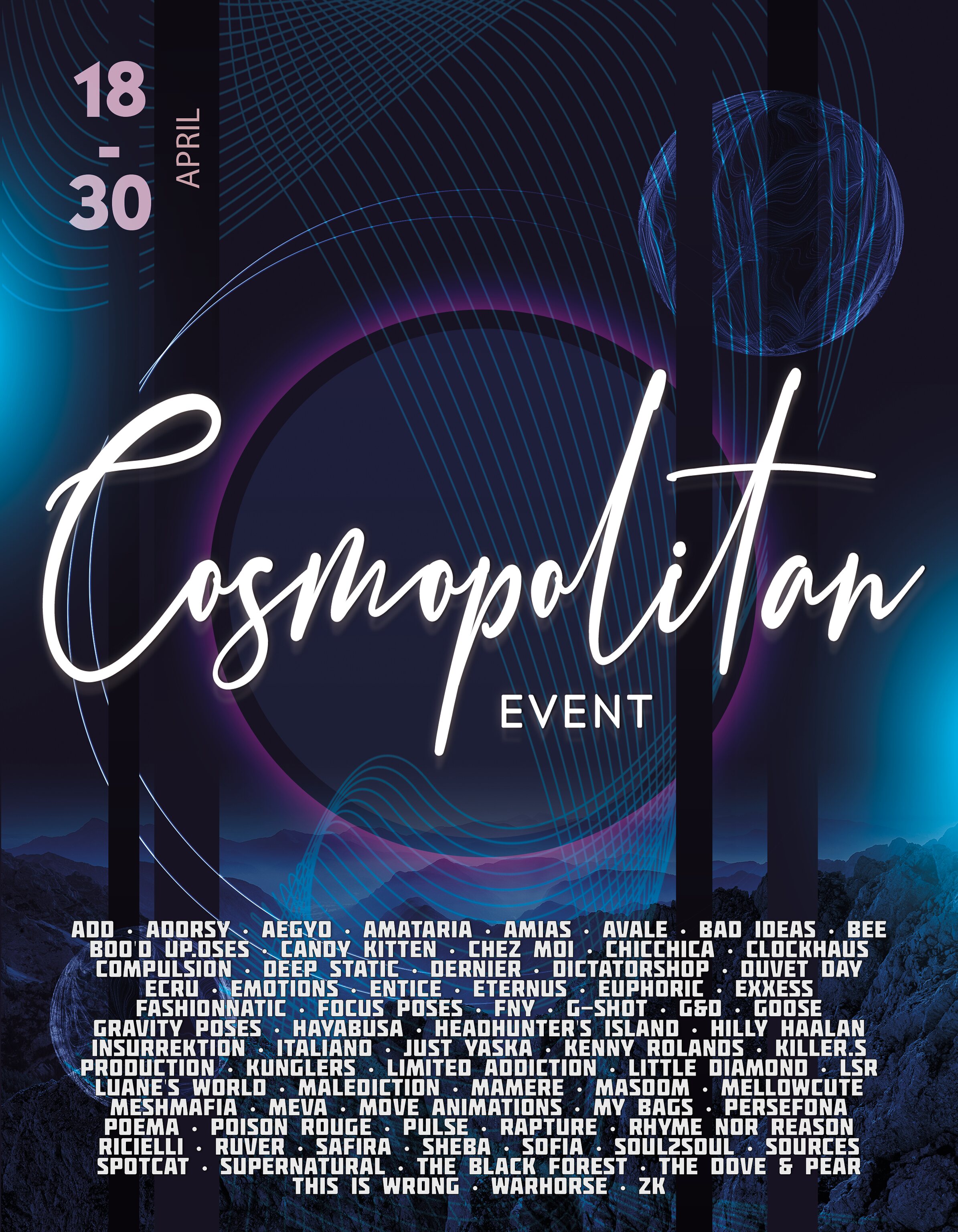 Press Release – Cosmopolitan Event – Round 24/10