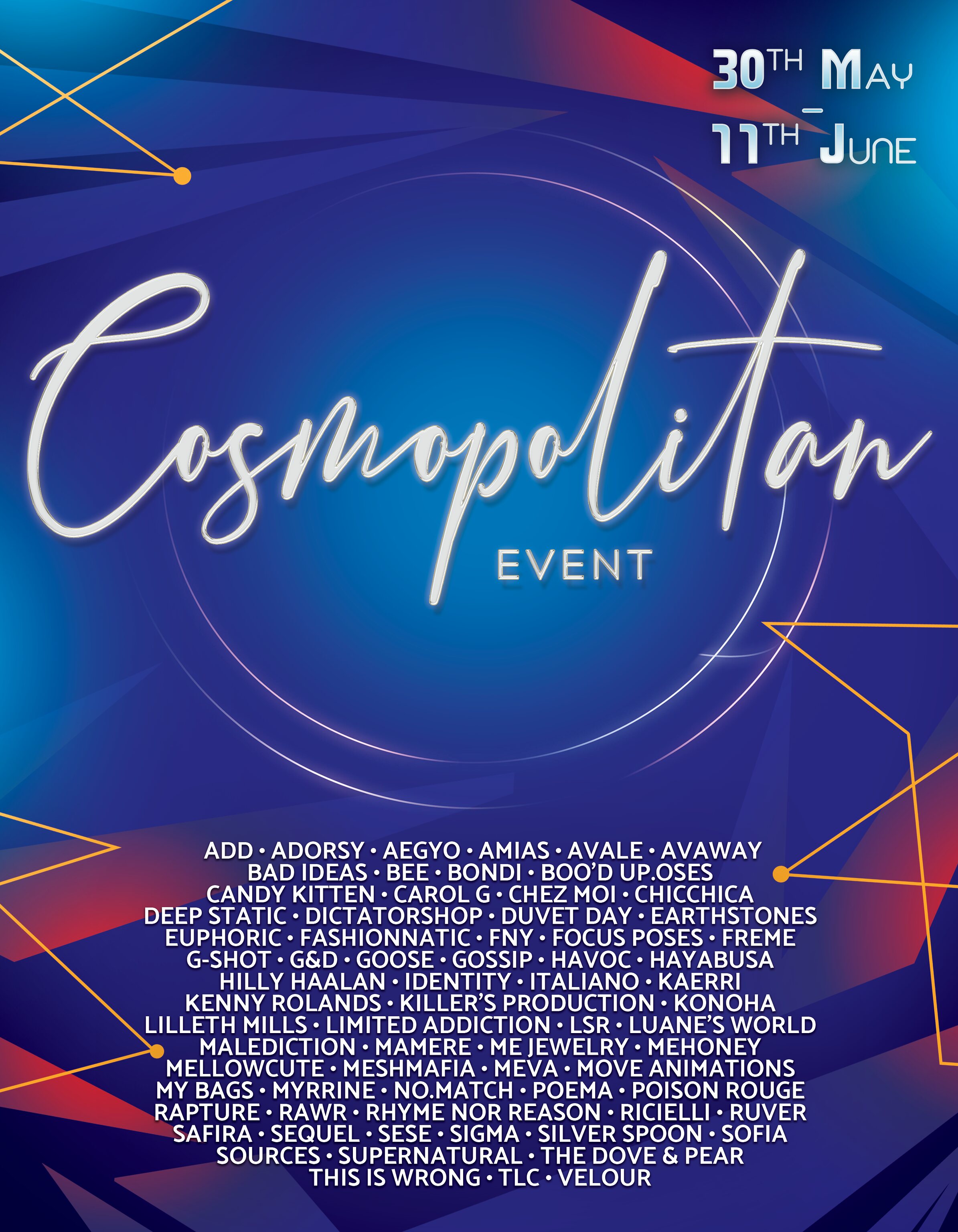 Press Release – Cosmopolitan Event – Round 3/13