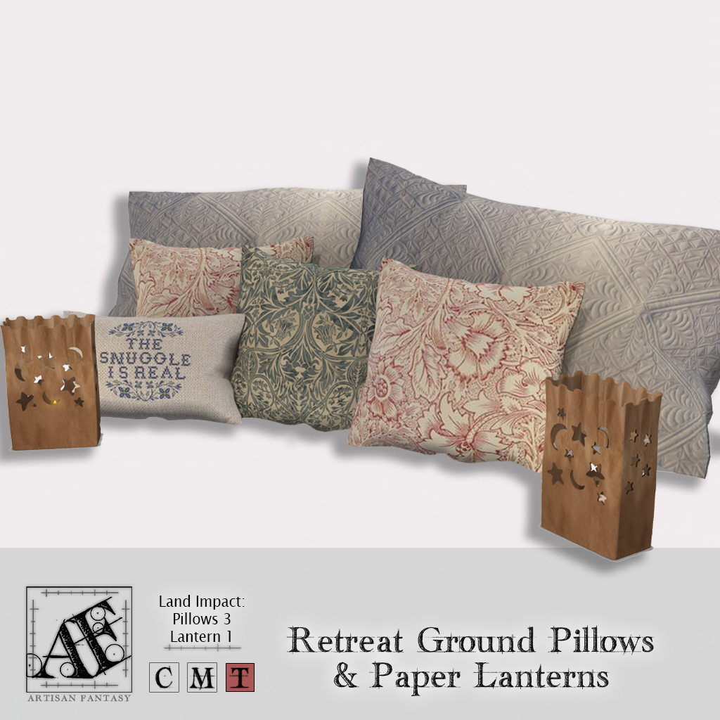 Artisan Fantasy – Retreat Pillows & Lanterns