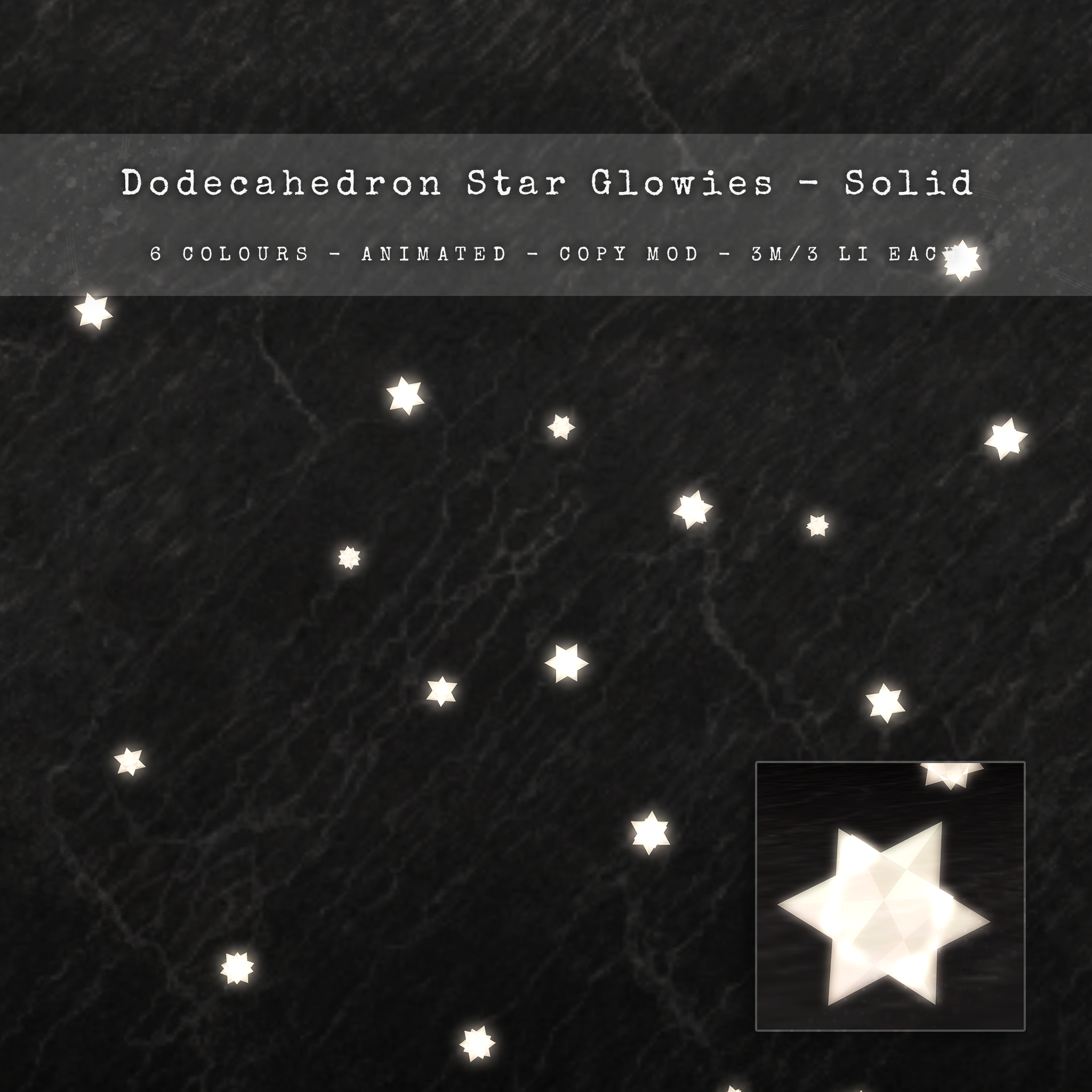 Celeste – Dodecahedron Star Glowies