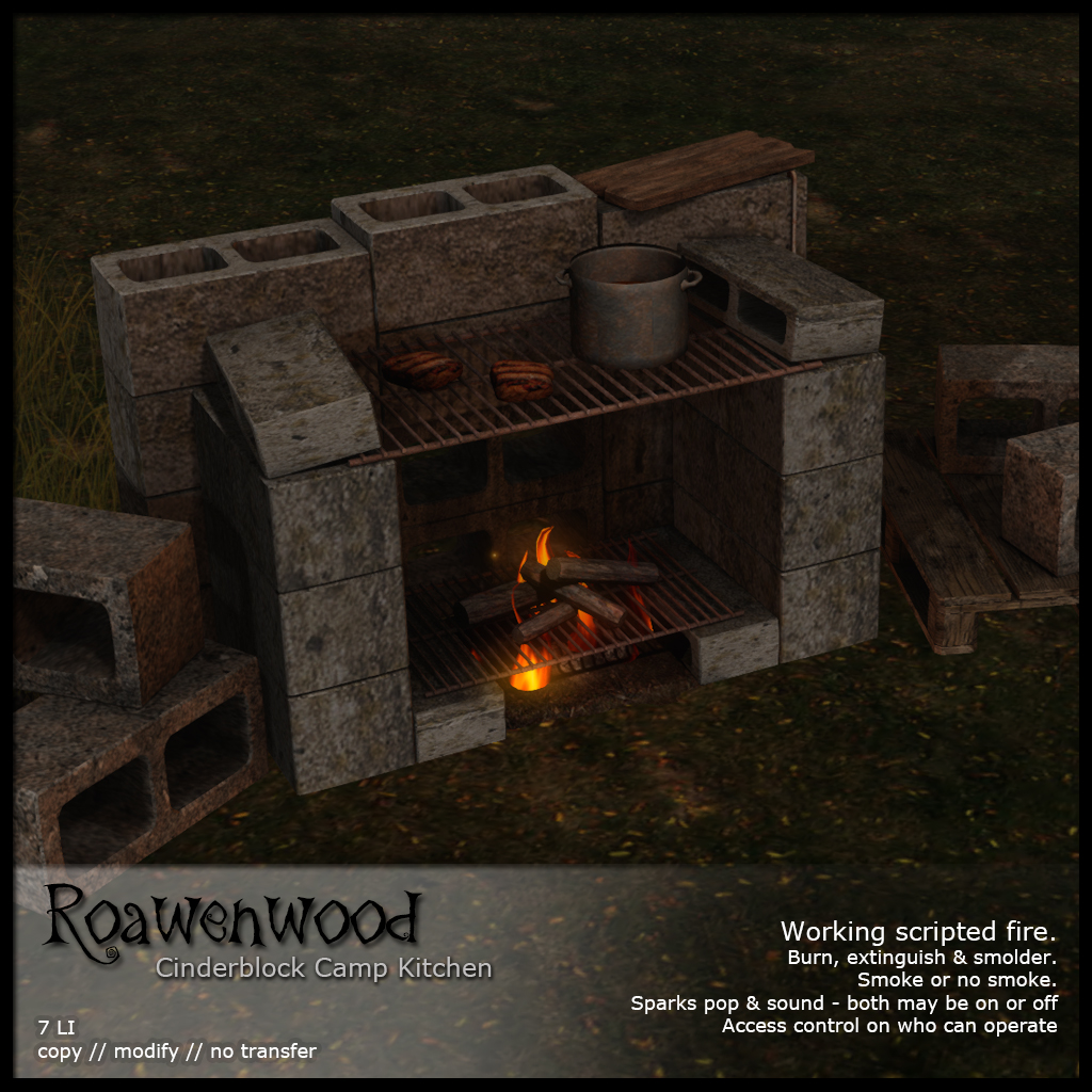 Roawenwood – Cinderblock Camp Kitchen