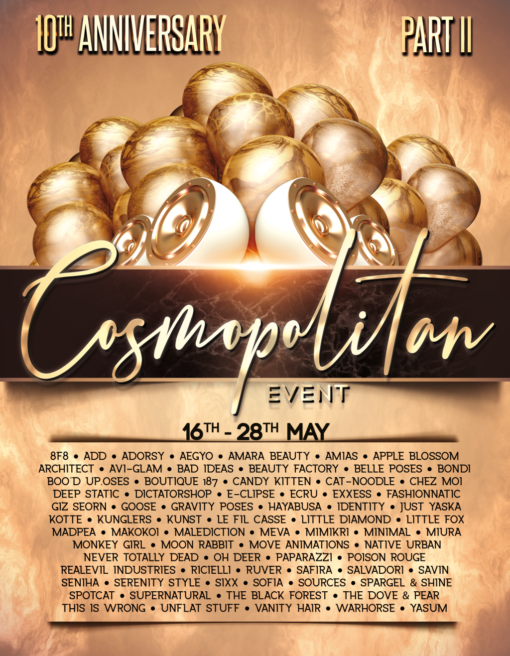 Press Release – Cosmopolitan Event – 10th Anniversary II