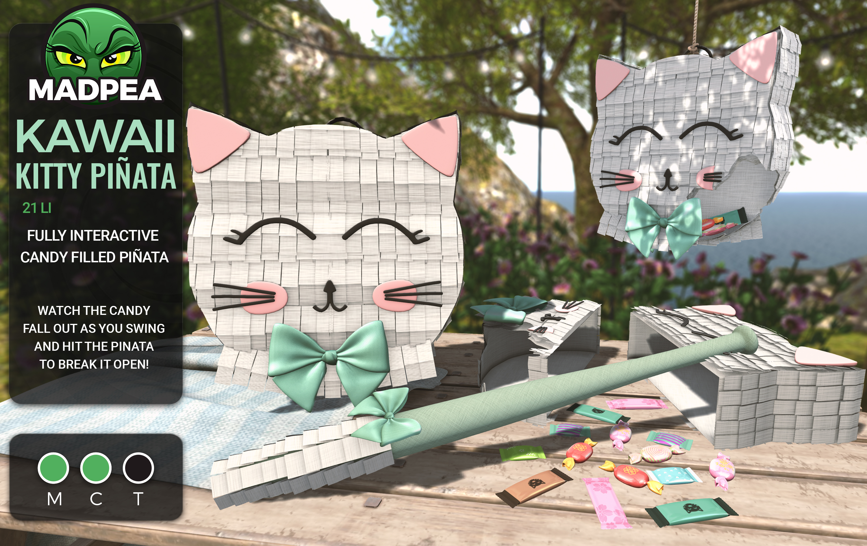 MadPea – Kawaii Kitty Pinata & Kawaii Bunny Pinata