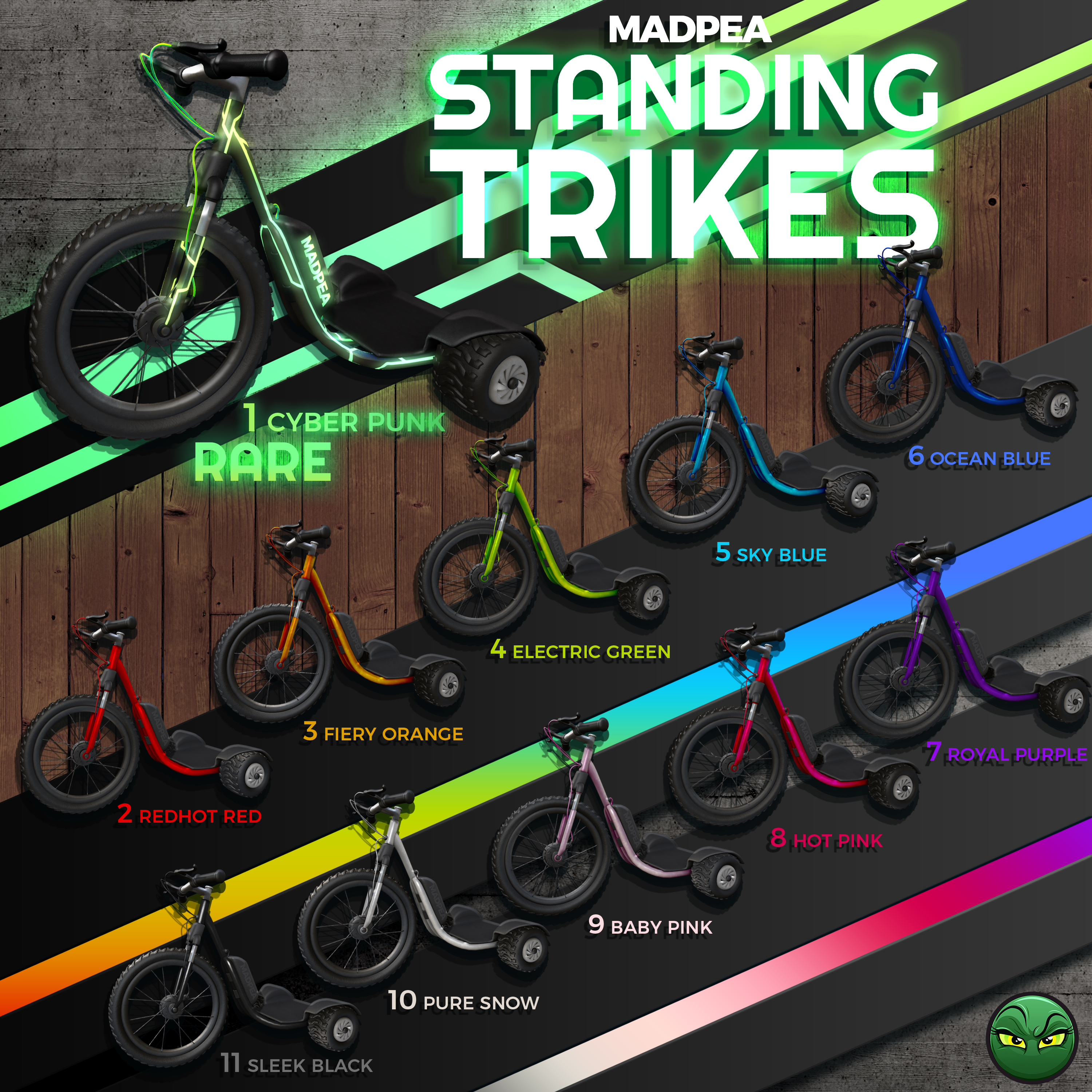 MadPea – Standing Trikes