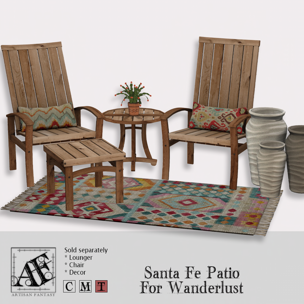 Artisan Fantasy – Santa Fe Patio Set