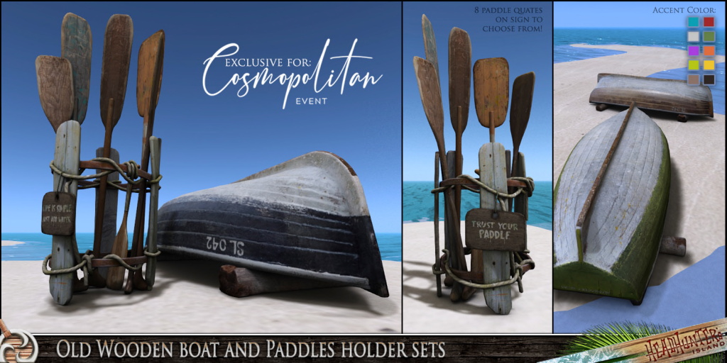 HeadHunter’s Island – Old Wooden Boat & Paddles