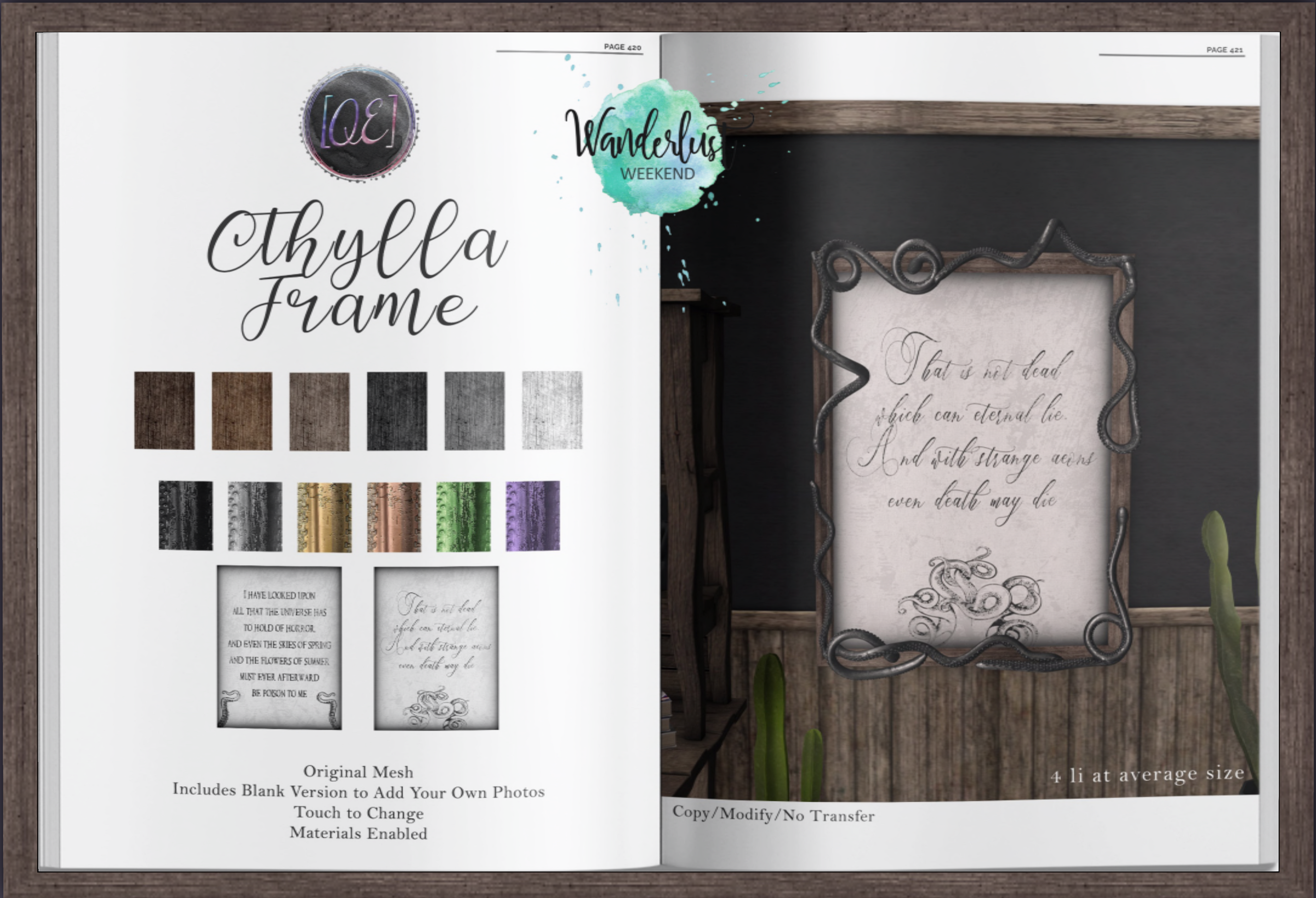 QE Home – Cthylla Frame