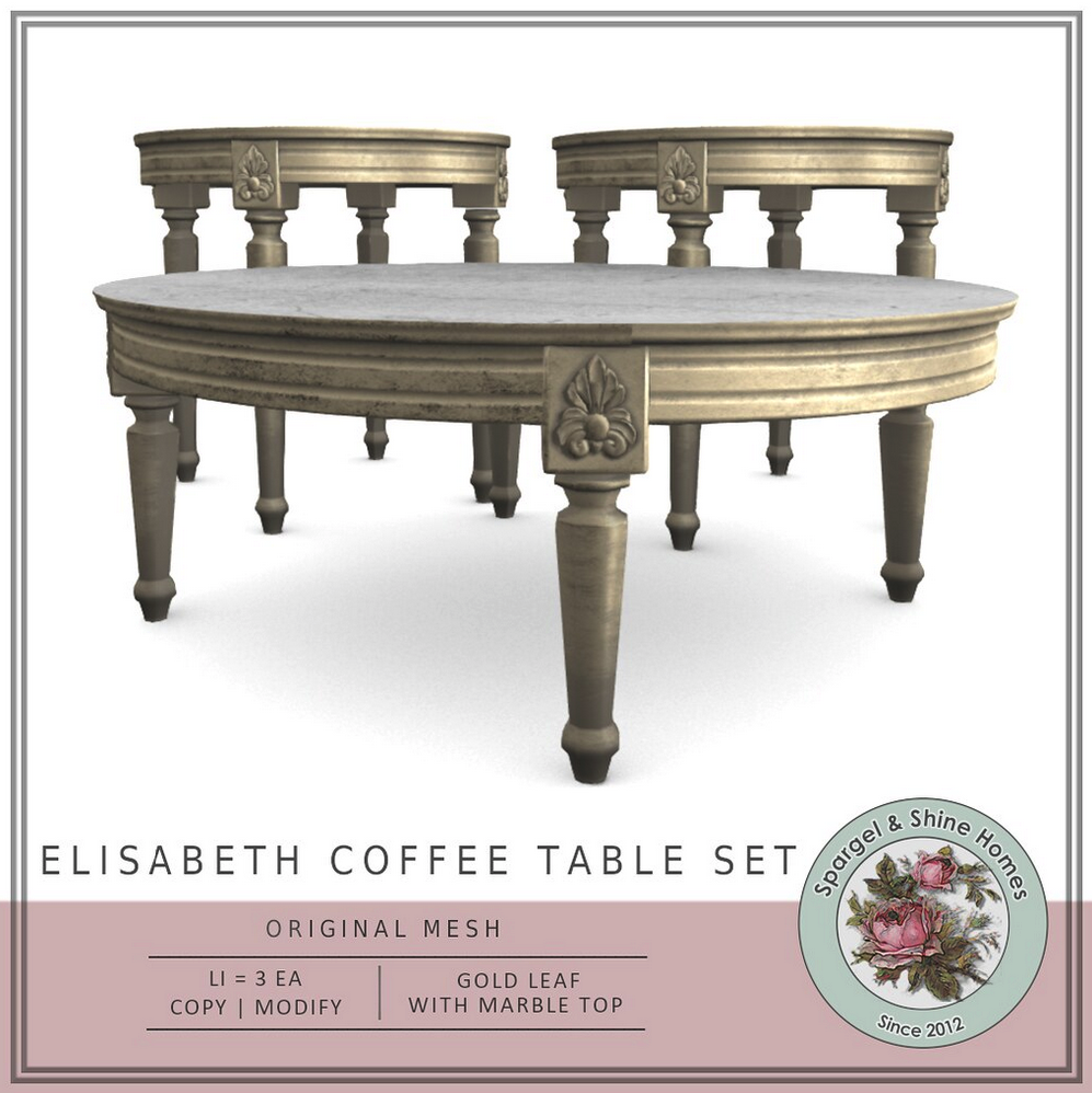 Spargel & Shine – Elisabeth Coffee Table Set