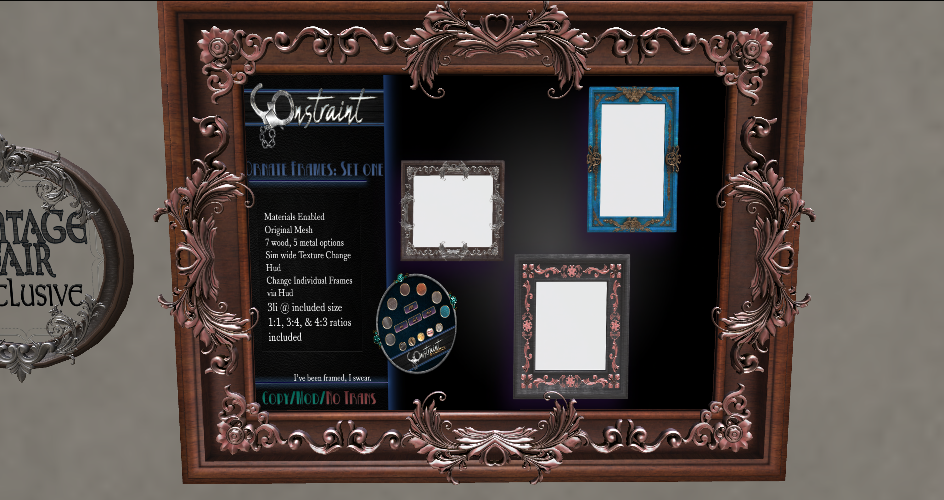 Constraint – Ornate Frames: Set One and Two