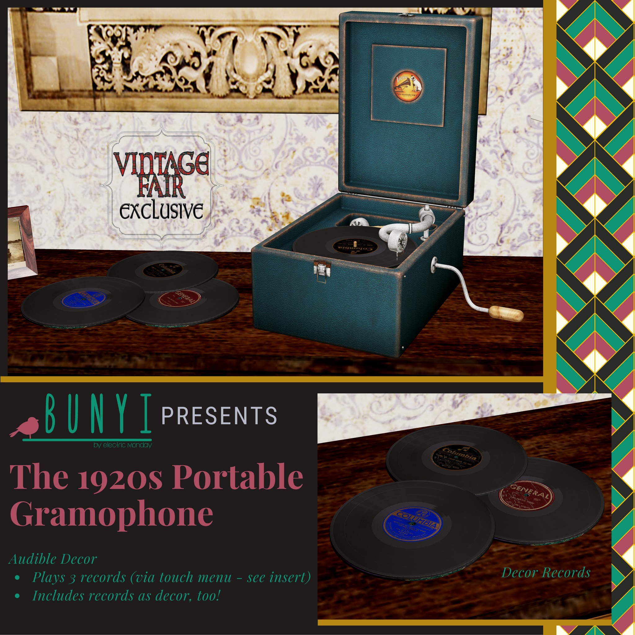 Bunyi – 1920s Portable Gramophone