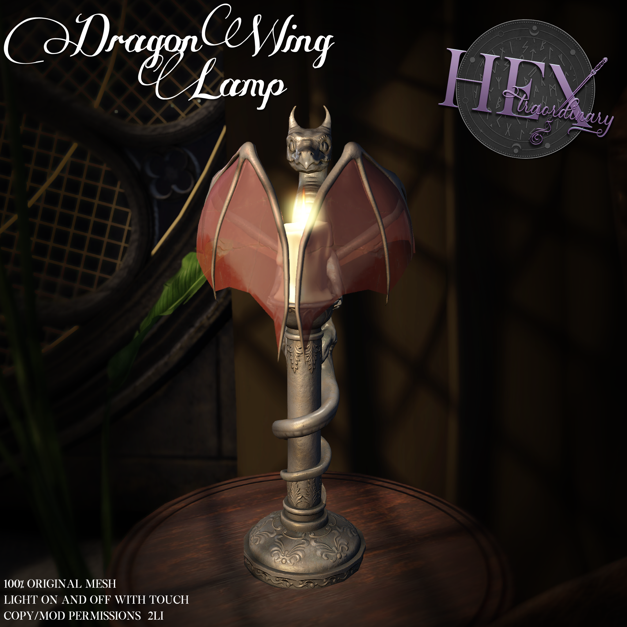 HEXtraordinary – Dragon Wing Lamp