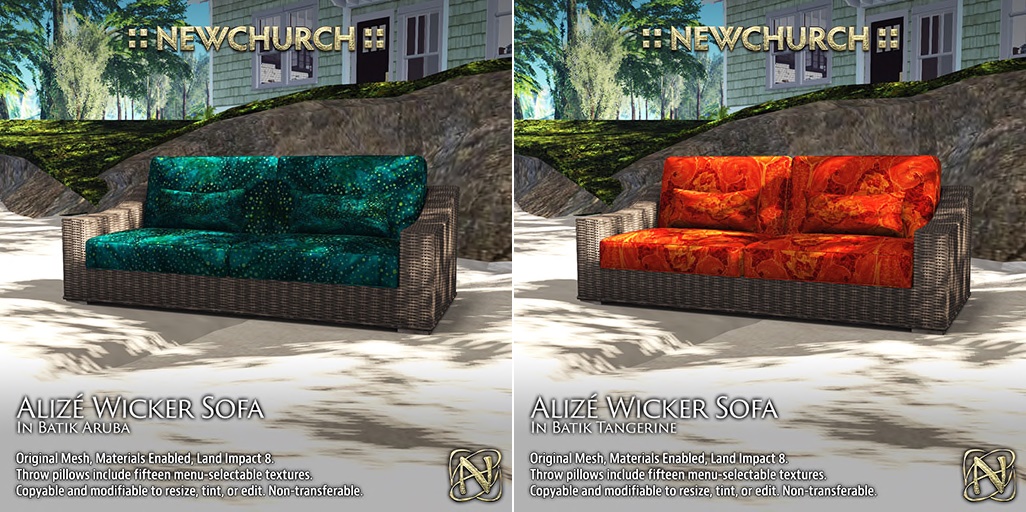 Newchurch – Alize Wicker Sofa