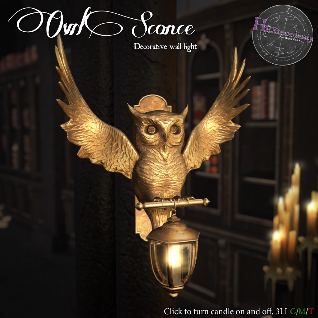 HEXtraordinary – Owl Sconce