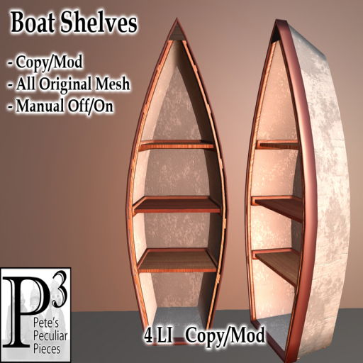Pete’s Peculiar Pieces – Boat shelves