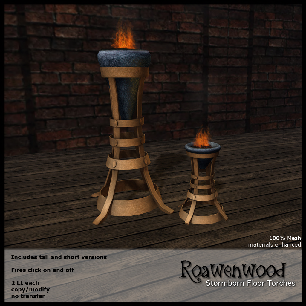 Roawenwood – Stormborn Floor Torches