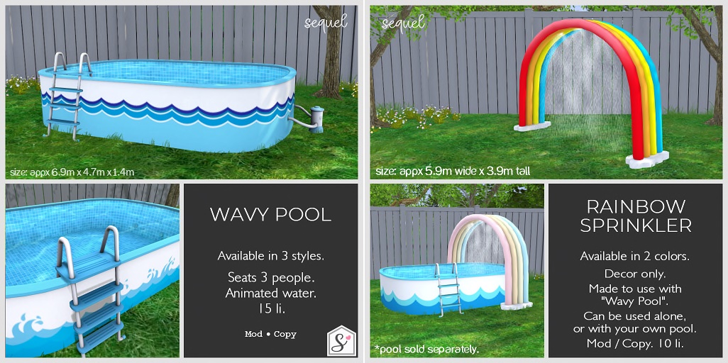 Sequel – Wavy Pool, Rainbow Sprinkler