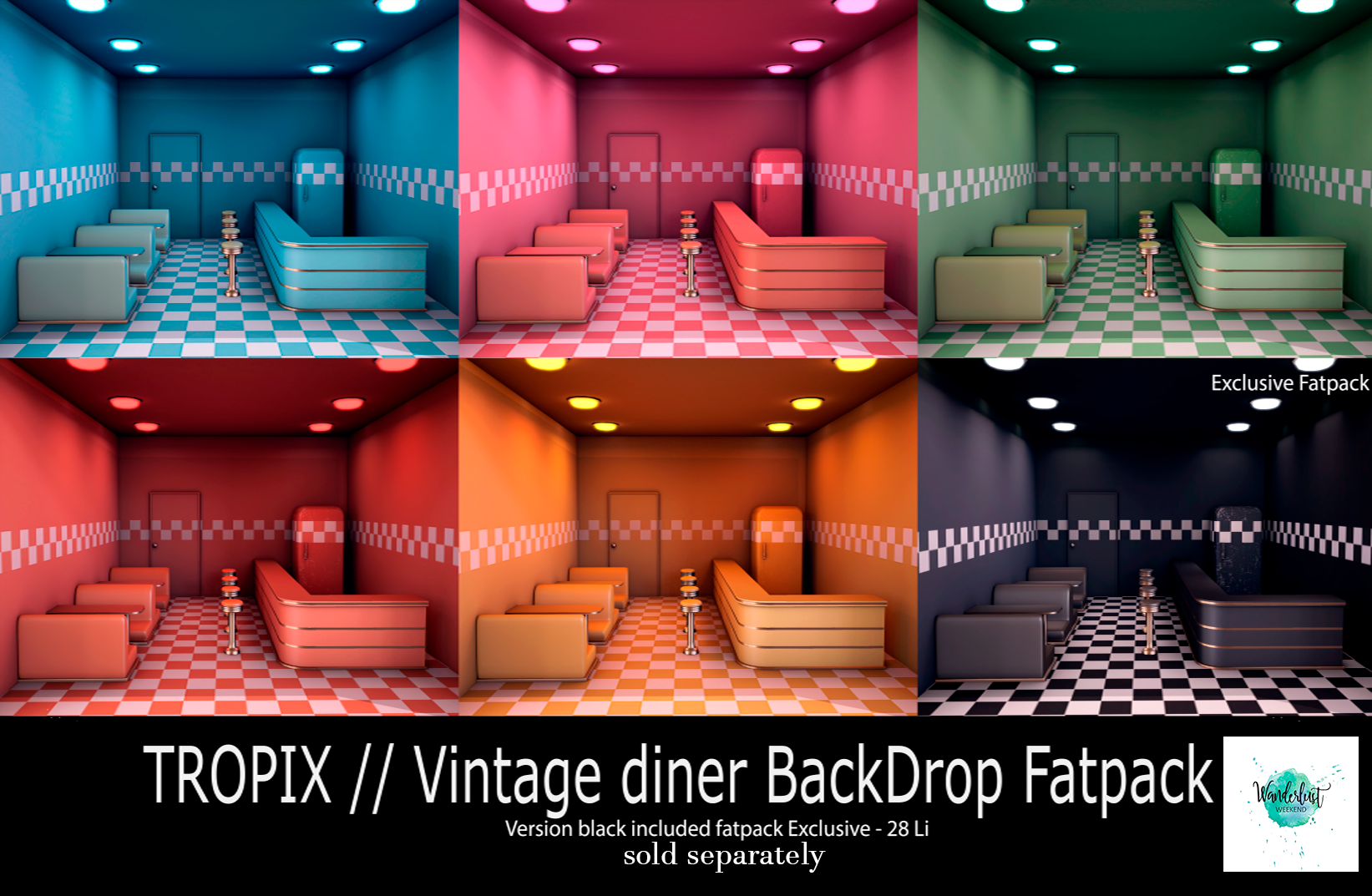 Tropix – Vintage Diner Backdrop